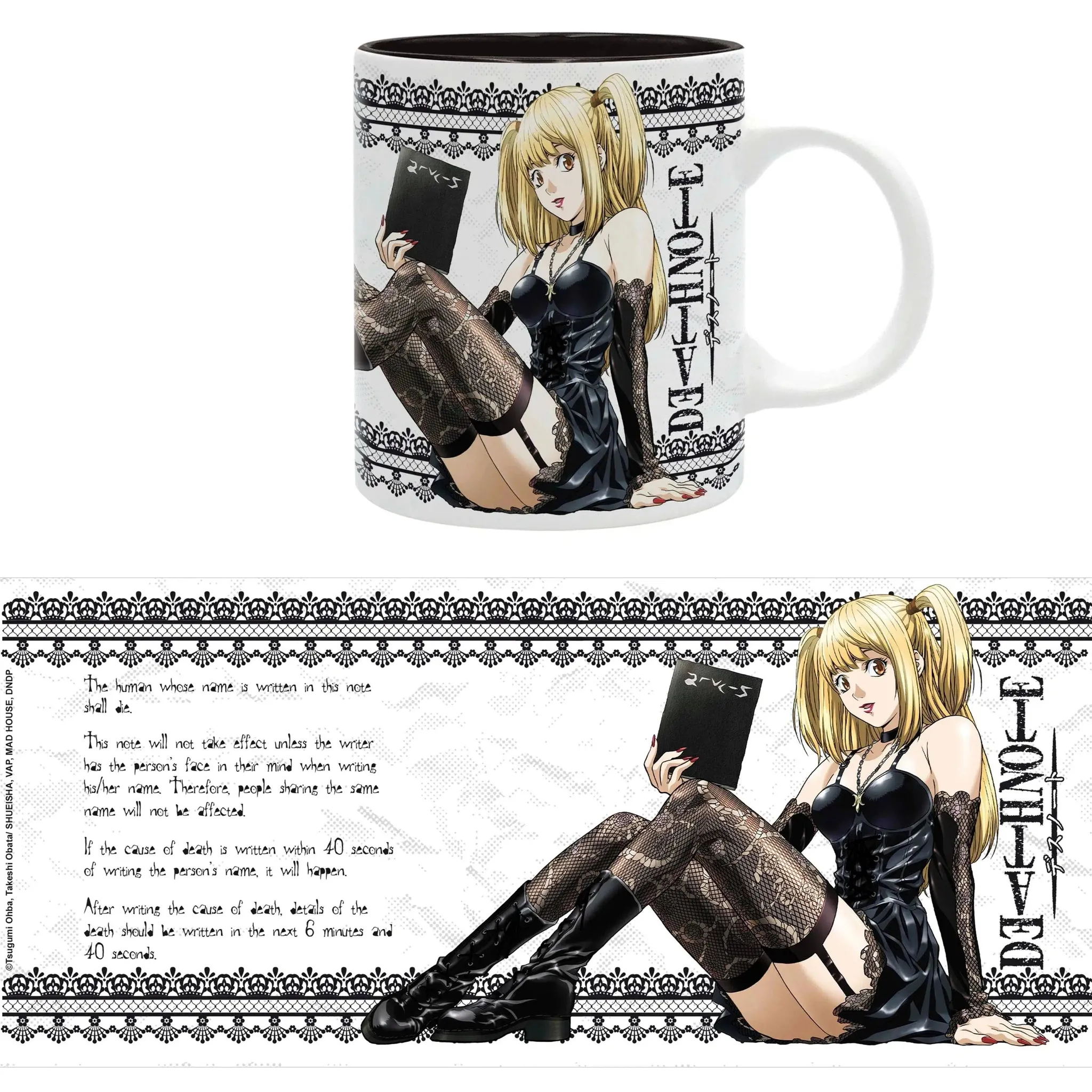 Death Note - Misa Amane & The Death Note Rules Mug (Ceramic, 11 oz.) - ABYstyle - Image 4