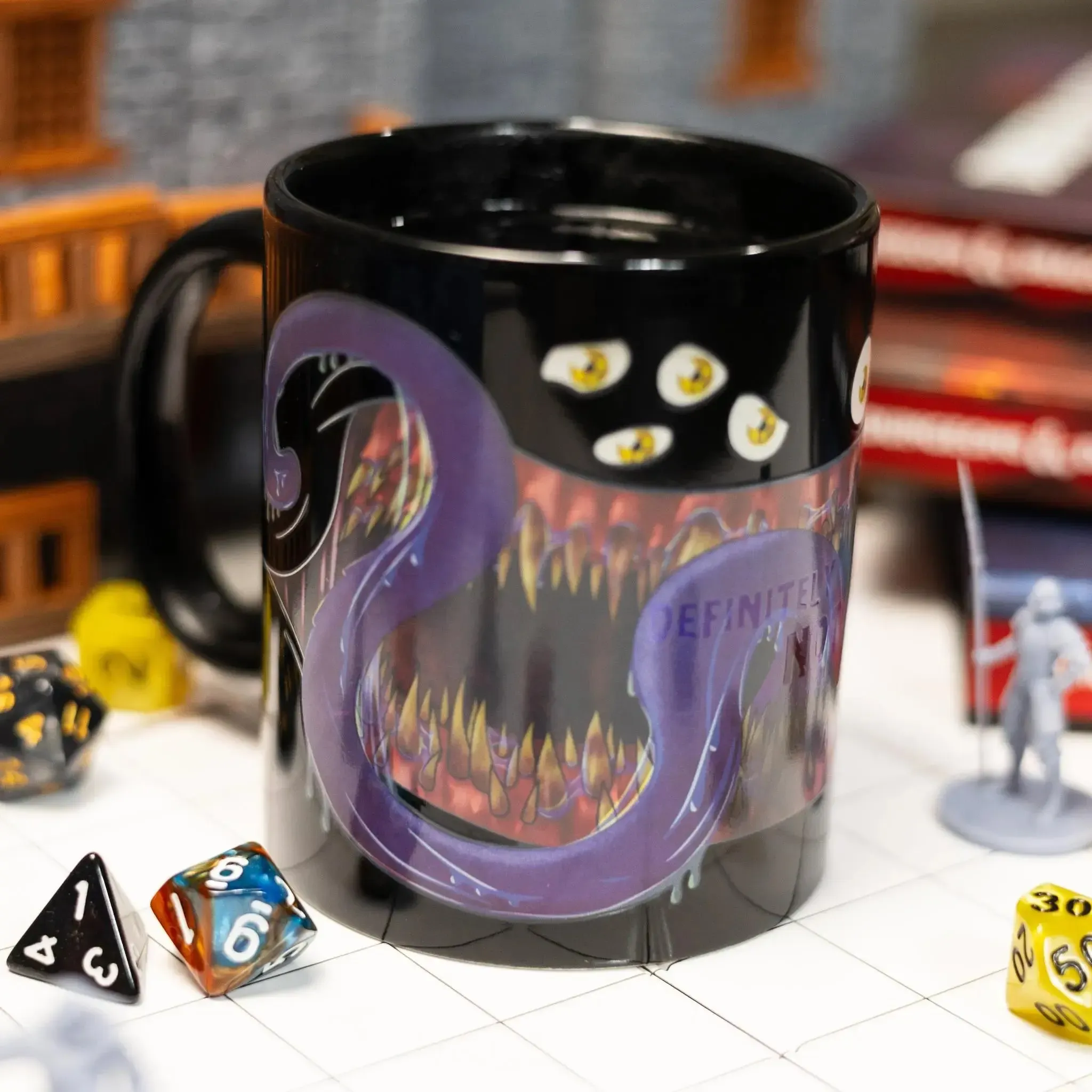 "Definetly Not A Mimic" Magic Heat-Change Mug for Tabletop Gamers, Dungeon Masters & Nerds (Ceramic, 11 oz.) - Adventurer's Forge - Image 10