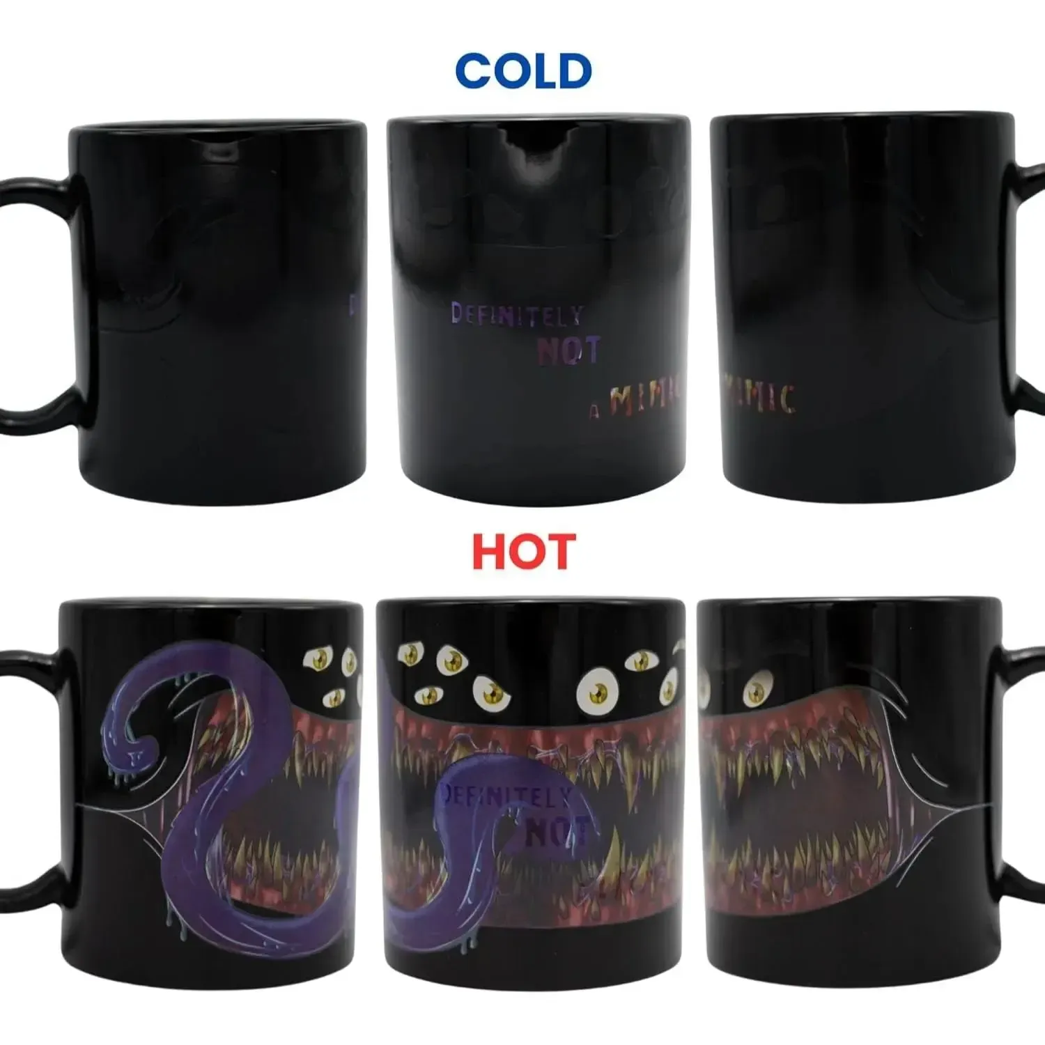 "Definetly Not A Mimic" Magic Heat-Change Mug for Tabletop Gamers, Dungeon Masters & Nerds (Ceramic, 11 oz.) - Adventurer's Forge - Image 12