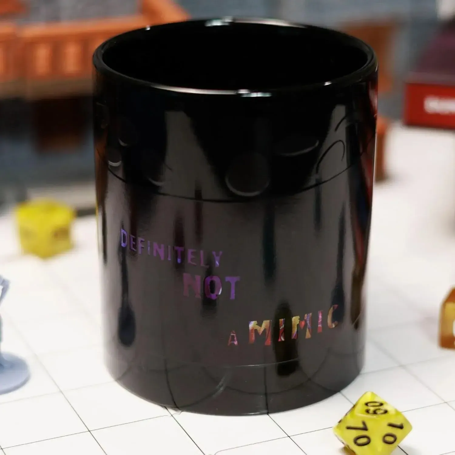"Definetly Not A Mimic" Magic Heat-Change Mug for Tabletop Gamers, Dungeon Masters & Nerds (Ceramic, 11 oz.) - Adventurer's Forge - Image 13