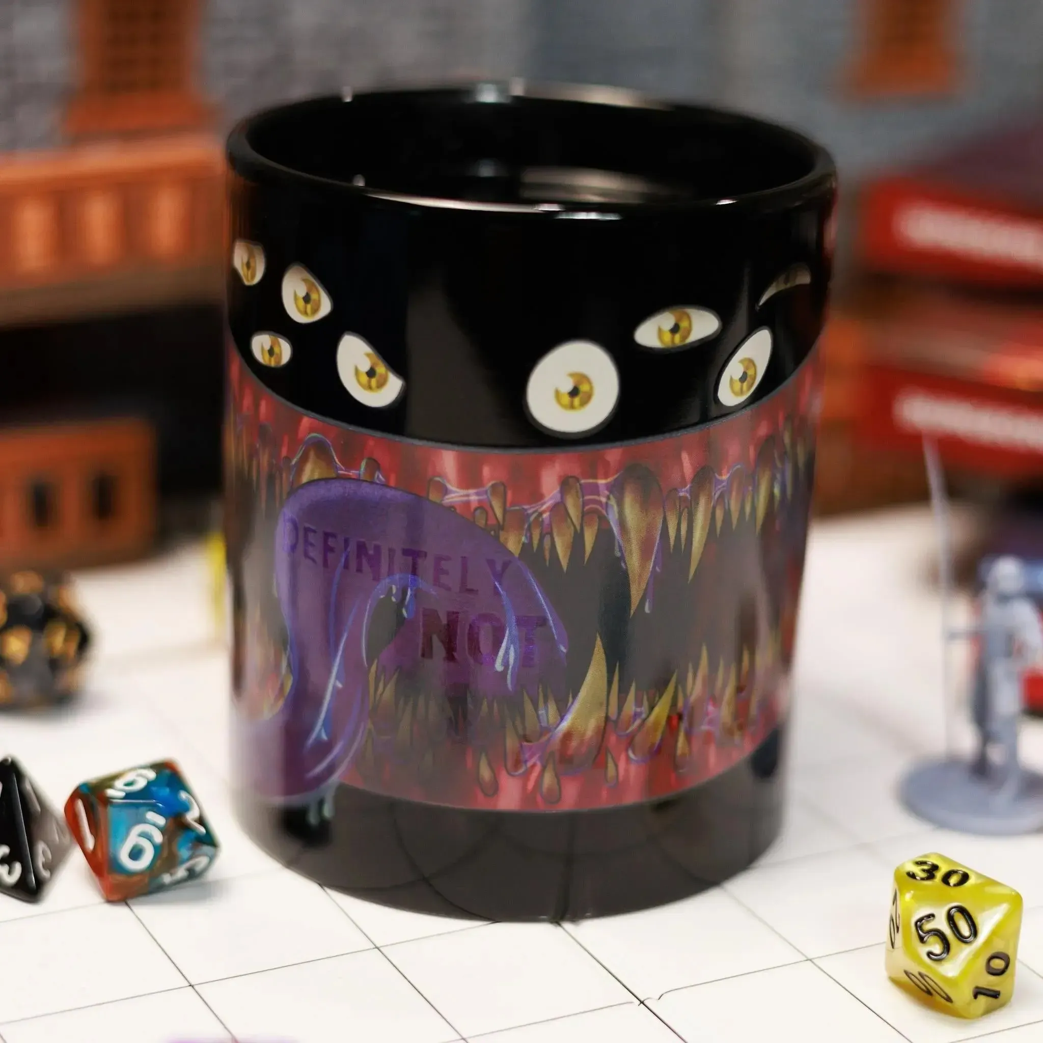 "Definetly Not A Mimic" Magic Heat-Change Mug for Tabletop Gamers, Dungeon Masters & Nerds (Ceramic, 11 oz.) - Adventurer's Forge - Image 14