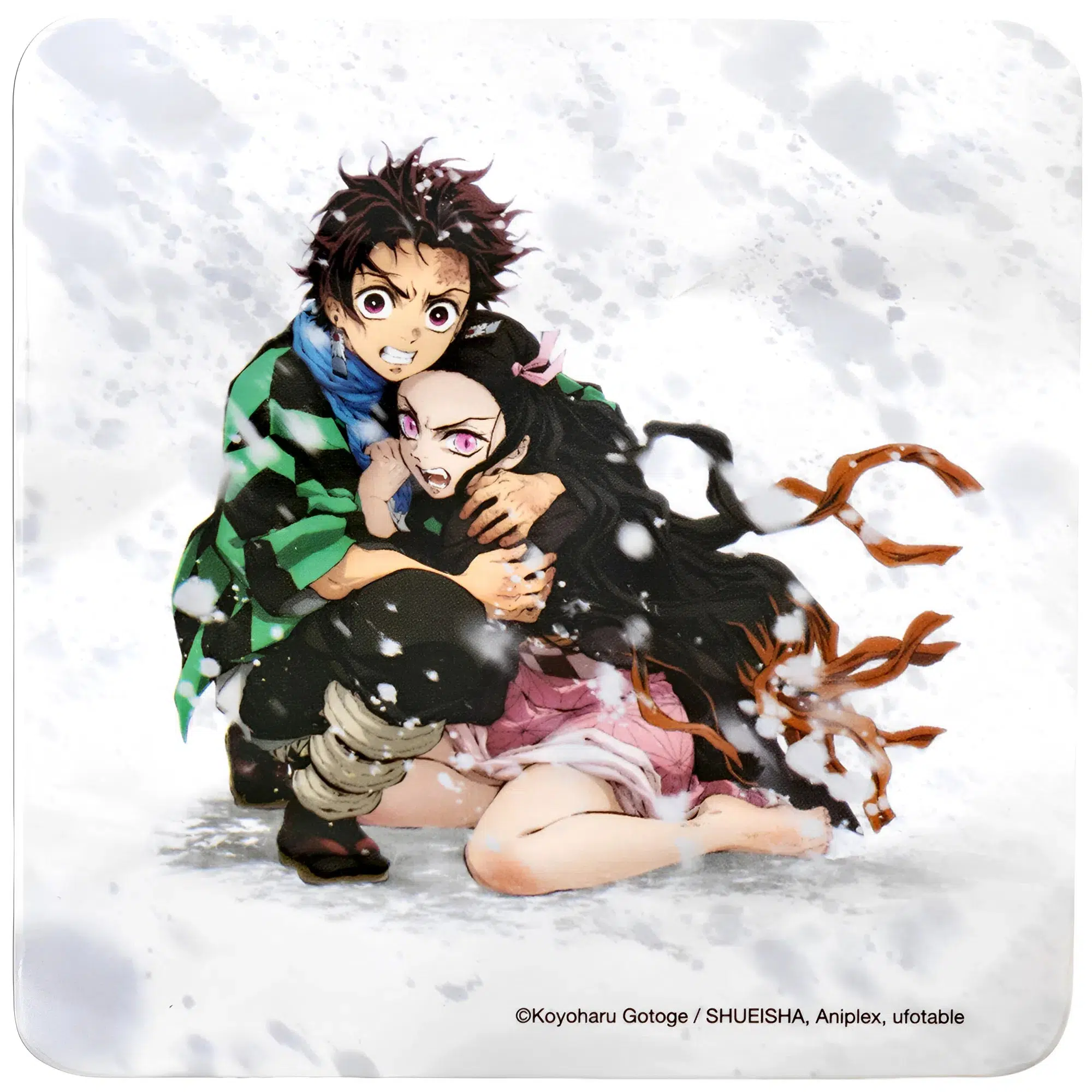 Demon Slayer - Christmas Ornament, Sticker & Crew Sock Gift Box Set - Culturefly - Image 3