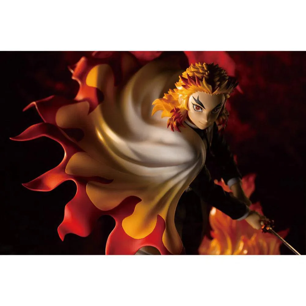 Demon Slayer - Flame Breathing Kyojuro Rengoku Figure (1:8 Scale) - Kotobukiya - ArtFX J Series - Image 7