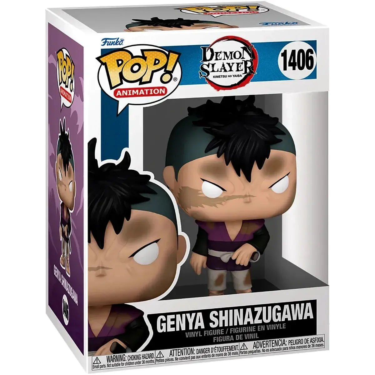 Demon Slayer - Genya Shinazugawa Figure (4.25") - Funko - Pop! Animation Series (1406)