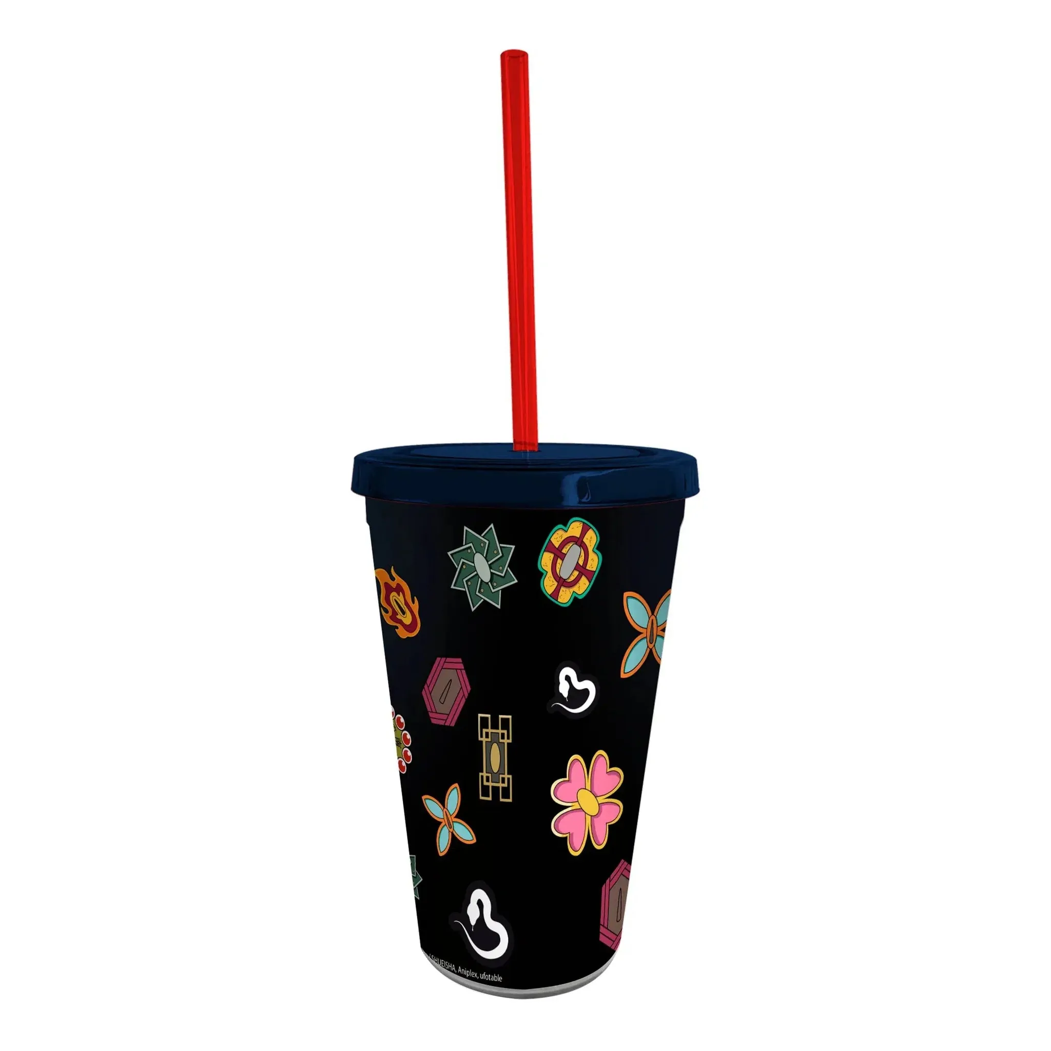 Demon Slayer - Hashira Symbols Tumbler with Straw (Plastic, 16 oz.) - ABYstyle - Image 2