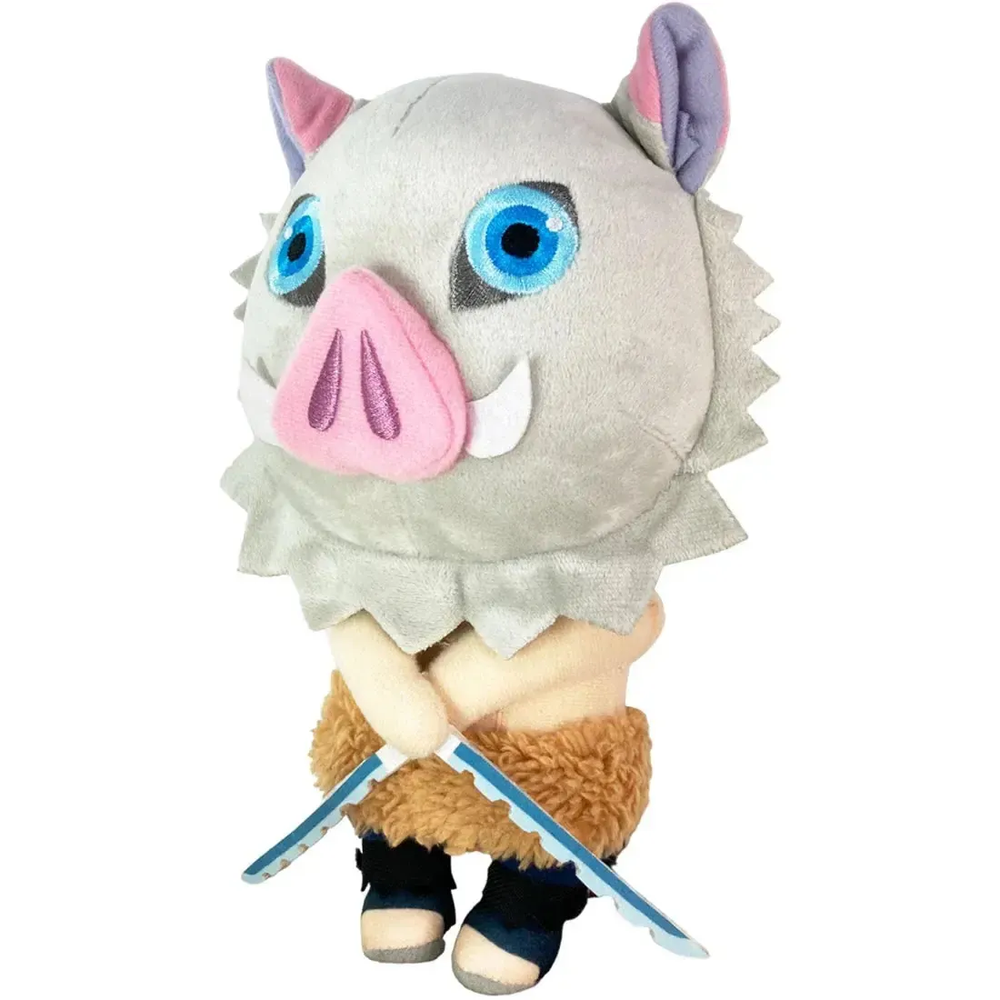 Demon Slayer - Inosuke Hashibira with Nichirin Swords Plush (8") - Great Eastern Entertainment - Image 3