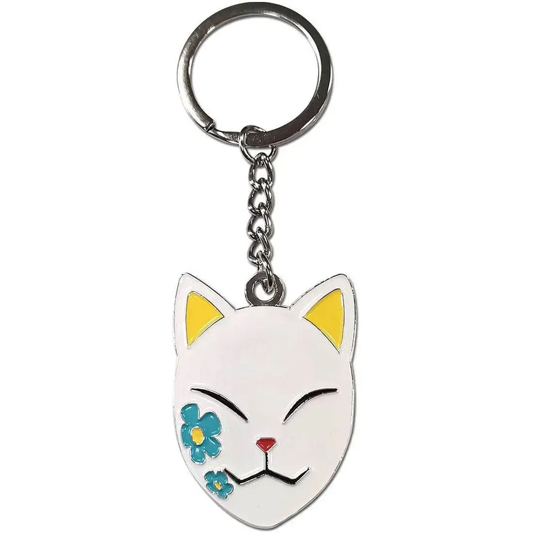 Demon Slayer - Makomo Warding Mask Keychain (1.5", Metal) - Great Eastern Entertainment