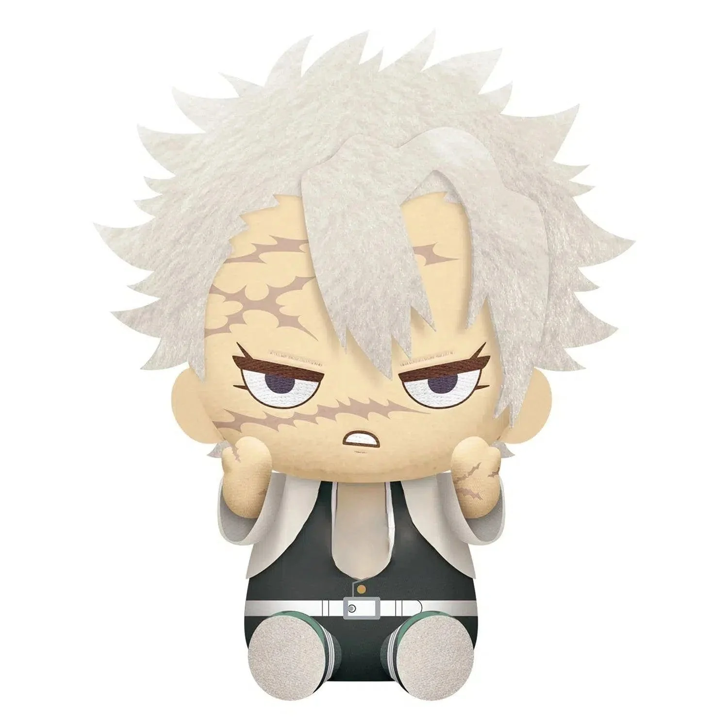 Demon Slayer - Sitting Sanemi Shinazugawa Plush (8") - Bandai Spirits [Banpresto]