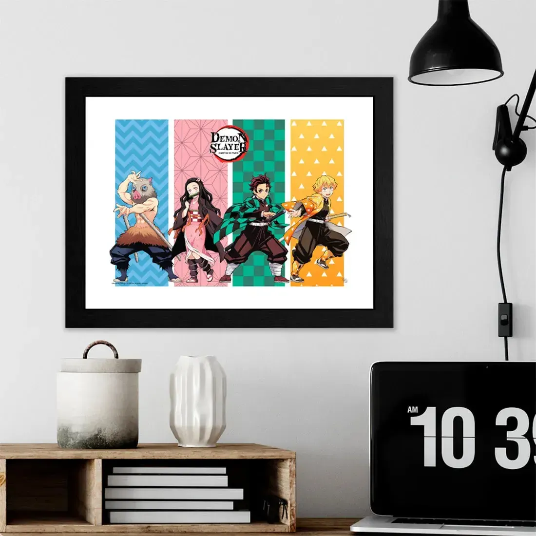 Demon Slayer - Tanjiro, Nezuko, Inosuke & Zenitsu Framed Print (12"x16") - ABYstyle - Image 2