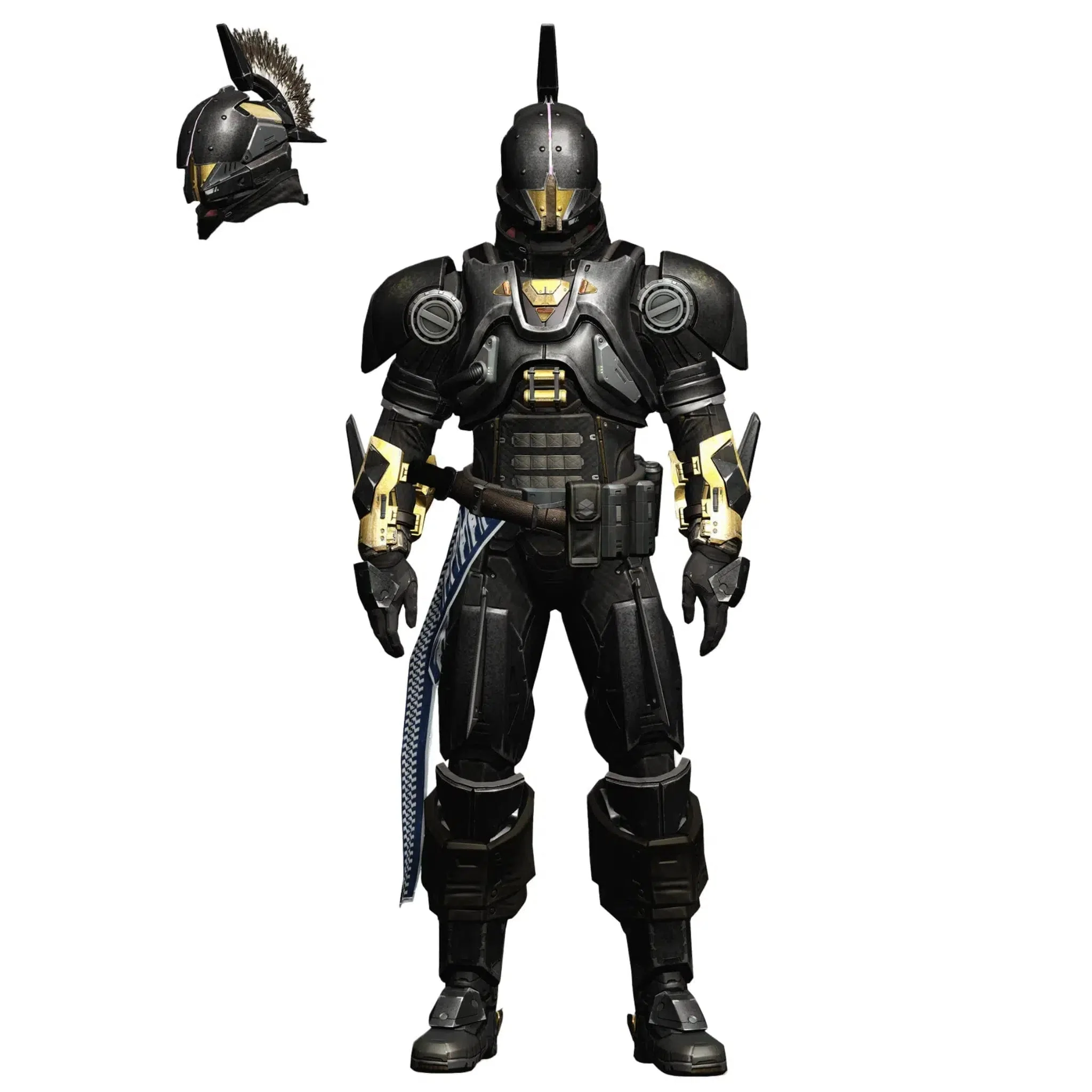 Destiny - Amduat Ink Shader With Helm Of Saint-14 Helmet Vault of Glass Titan Action Figure (6.75") - McFarlane Toys - Target Exclusive (2017) - Image 2