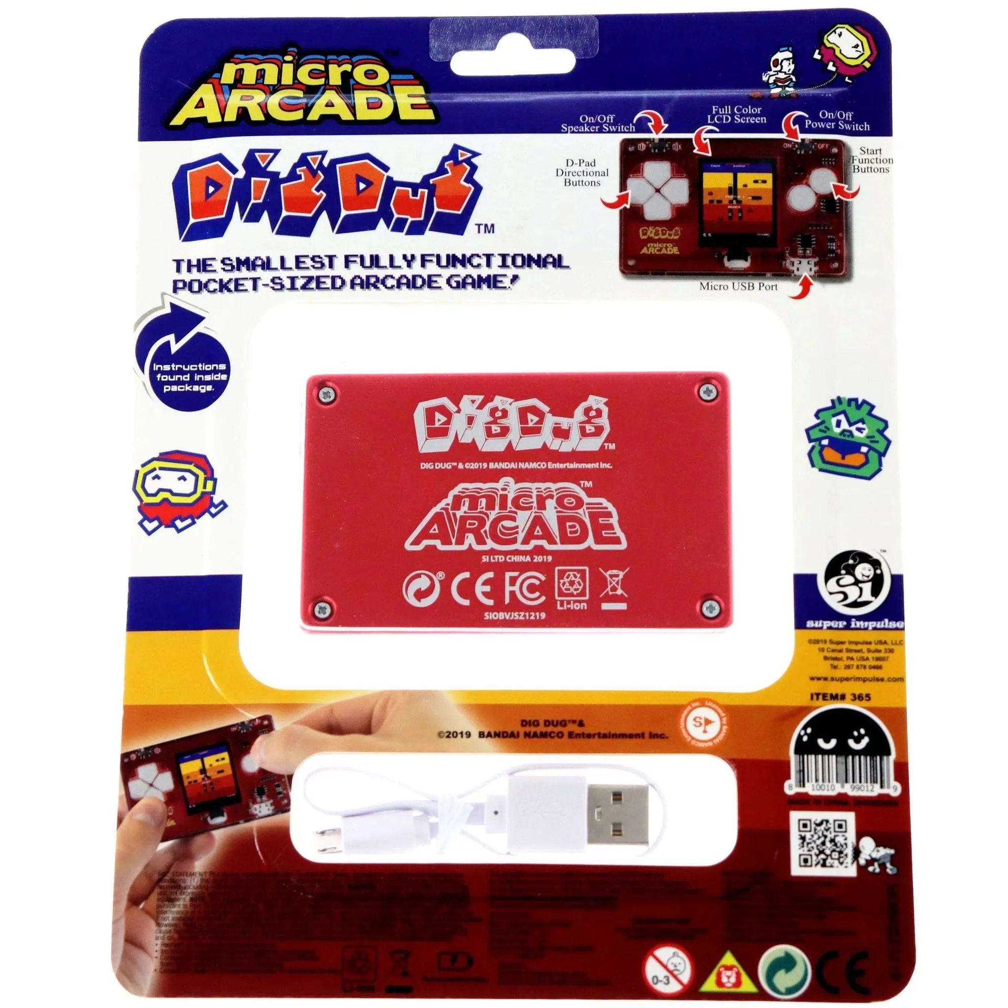 Dig Dug Handheld Electronic Game - Micro Arcade - Image 3