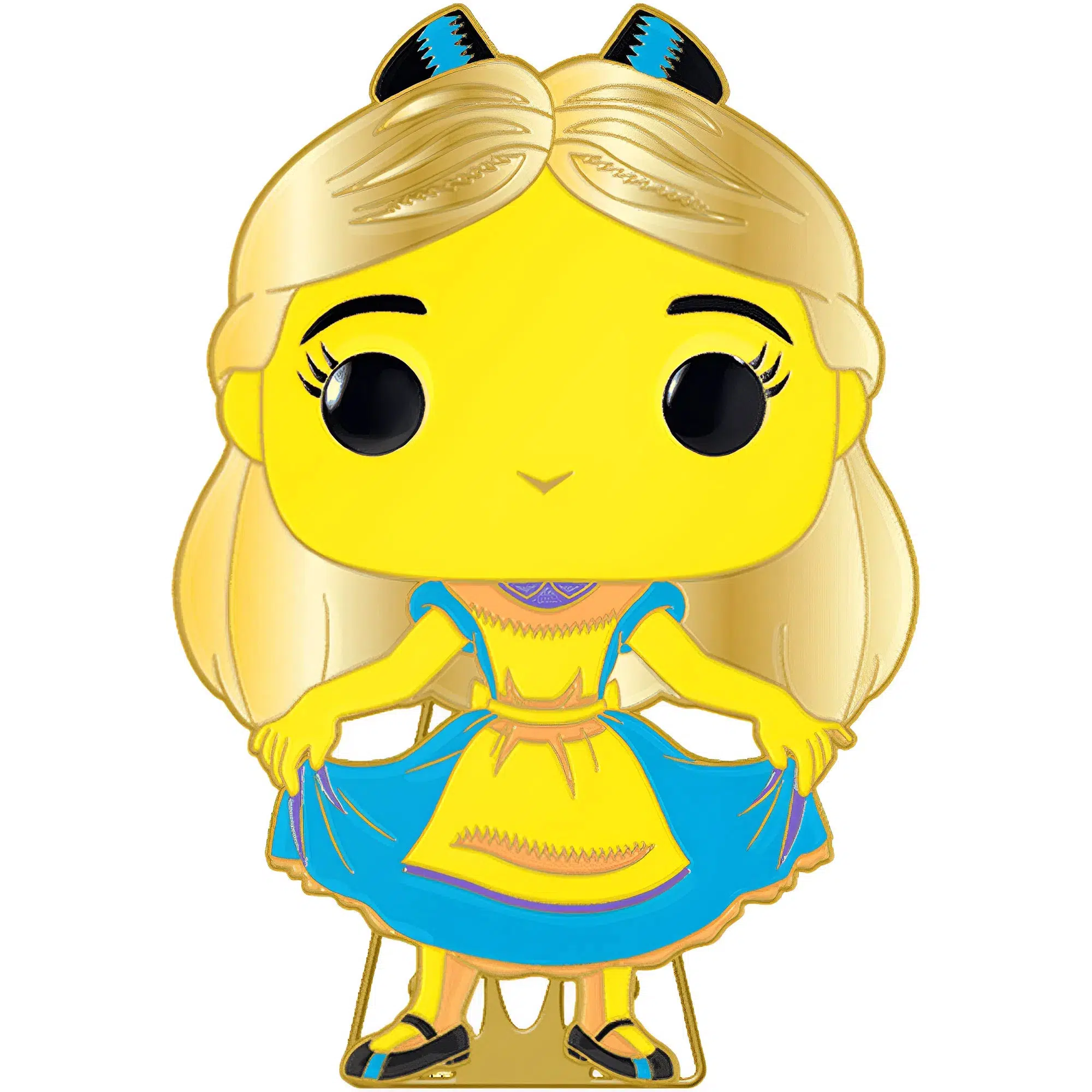Disney [Alice in Wonderland] - Curtsying Alice Pin Badge (Glows in the Dark, Enamel) - Funko - Pop! Pin Series (17) - Image 2