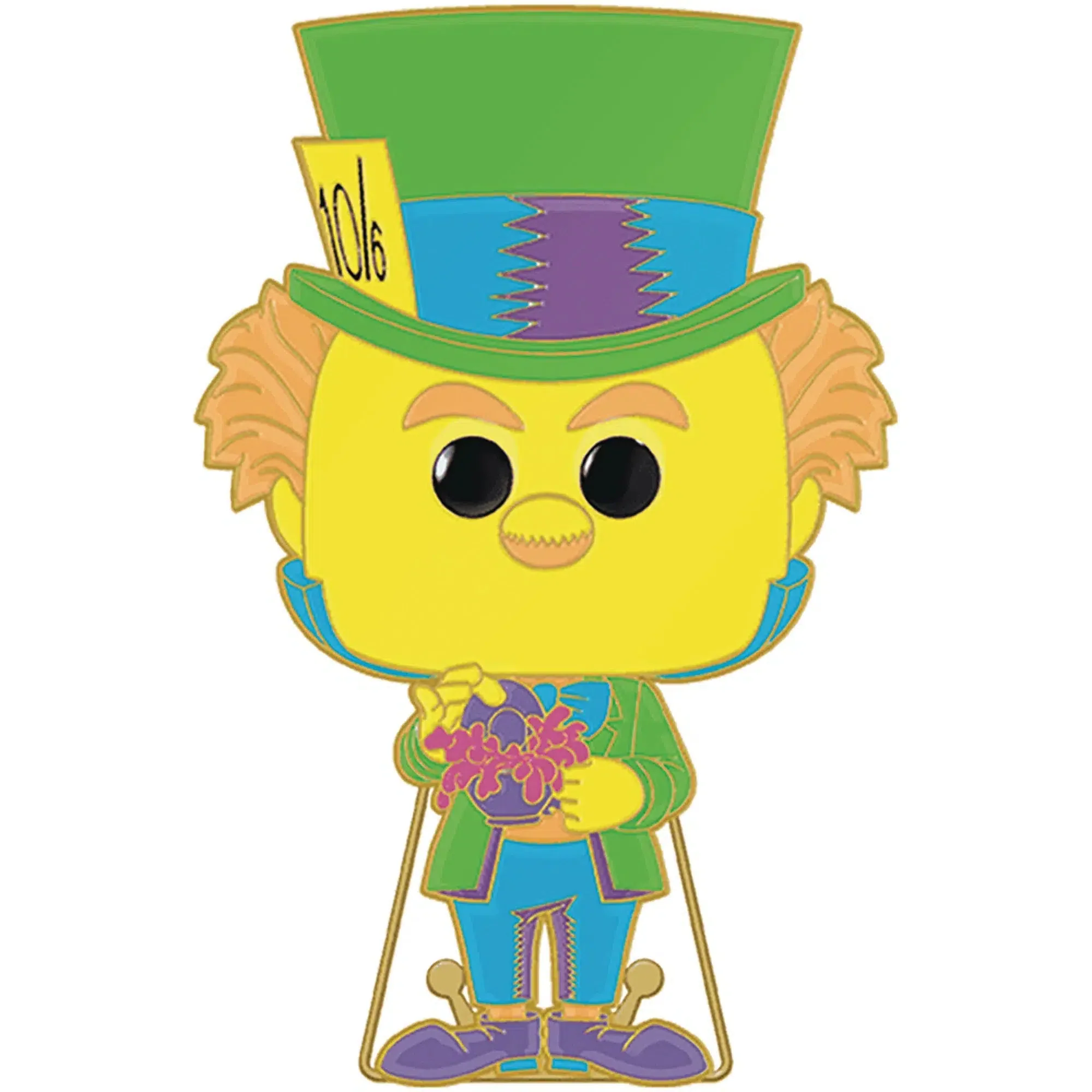Disney [Alice in Wonderland] - Mad Hatter Pin Badge (Glows in the Dark, Enamel) - Funko - POP! Series (18) - Image 2