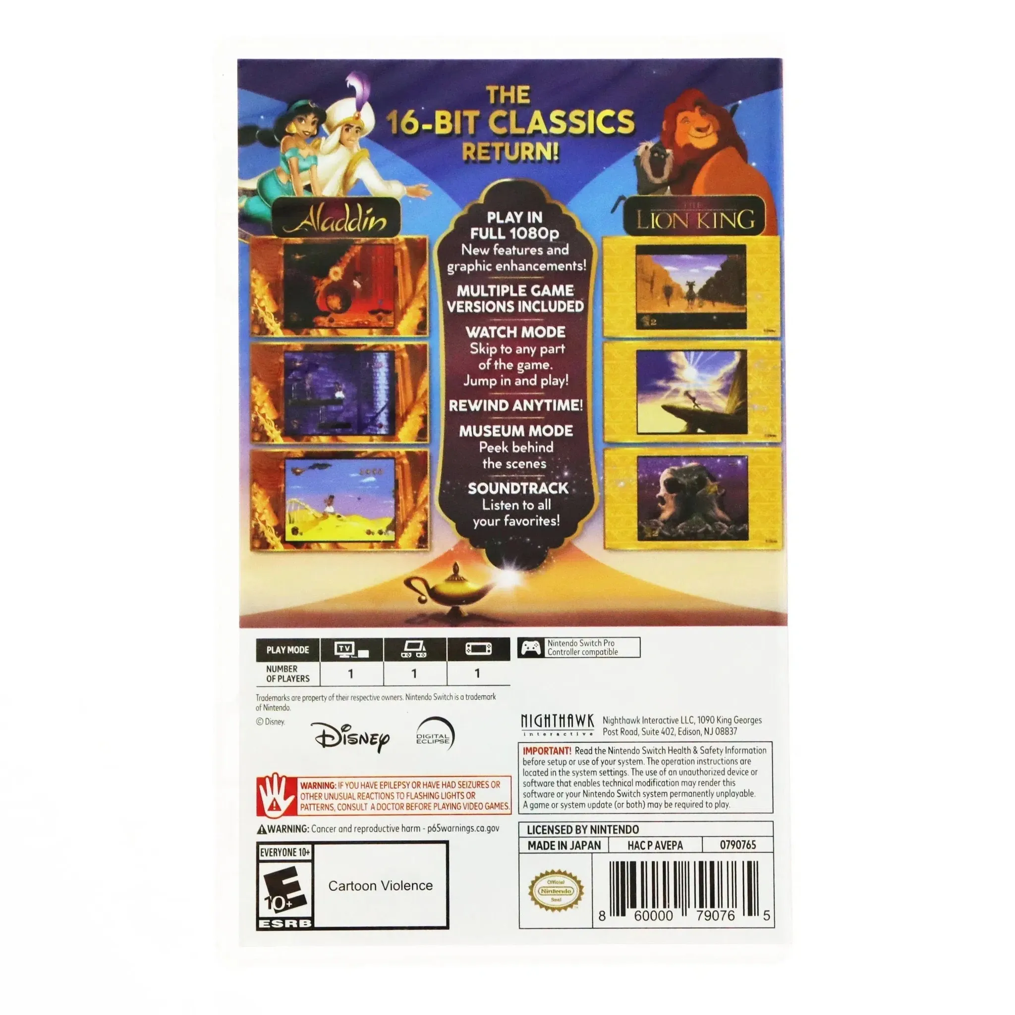 Disney Classic Games: Aladdin and the Lion King - Nintendo Switch - Image 3