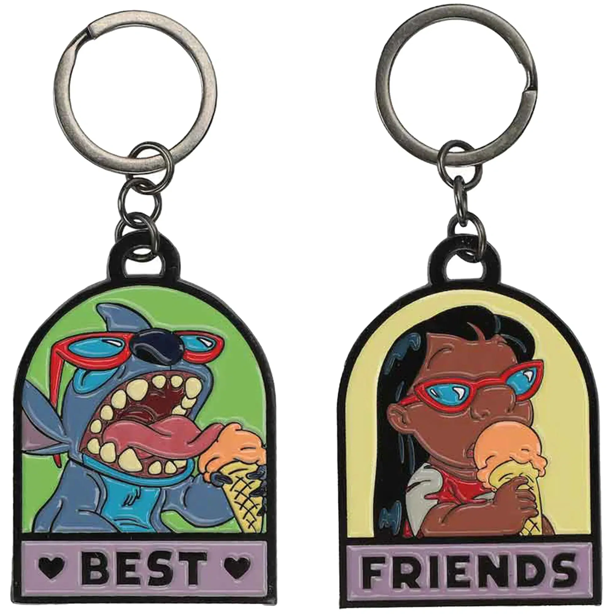 Disney: Lilo & Stitch - Best Friends Keychain Set - Bioworld - Image 2