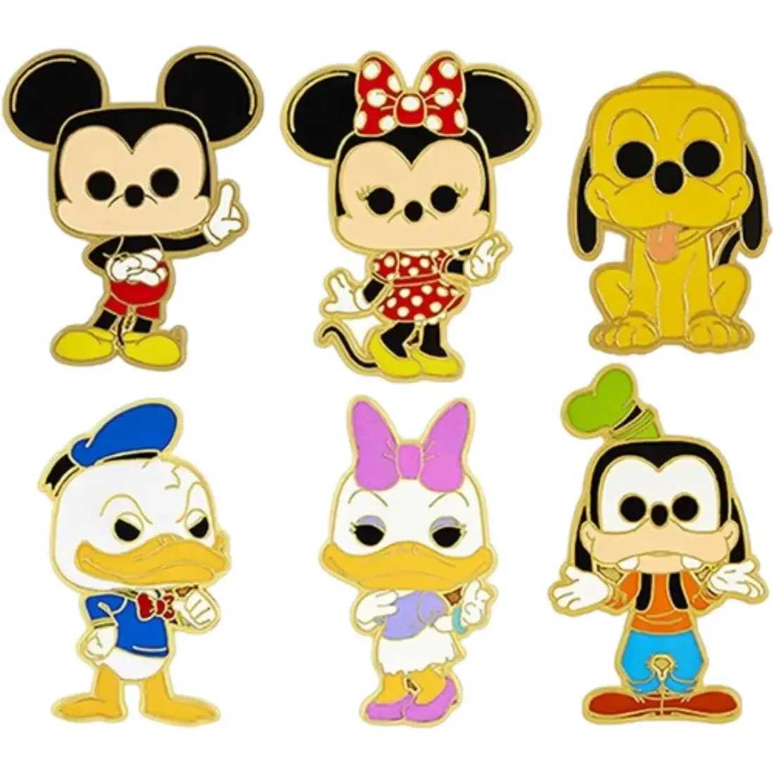 Disney [Mickey Mouse & Friends] - Characters Pin Badge Set (1.75", Enamel) - Funko - Pop! Pin Series - Image 2
