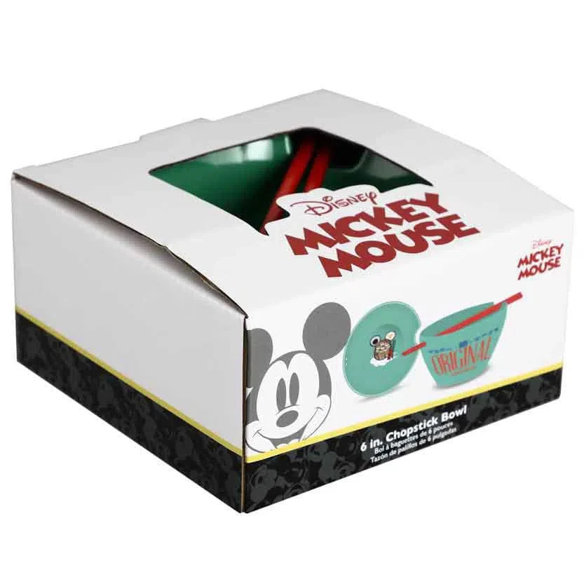 Disney - Mickey Mouse Ramen Bowl with Chopsticks (Ceramic, 20 oz.) - Bioworld - Image 6