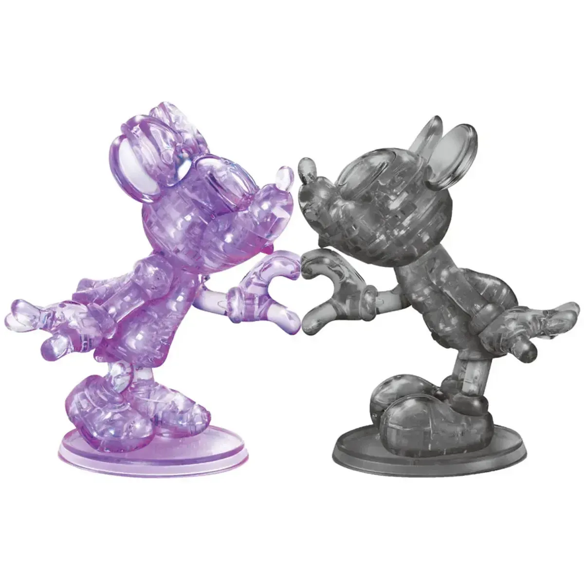 Disney - Minnie & Mickey Kissing Figures 3D Crystal Puzzle (Translucent) - University Games - Bepuzzled Series - Image 3
