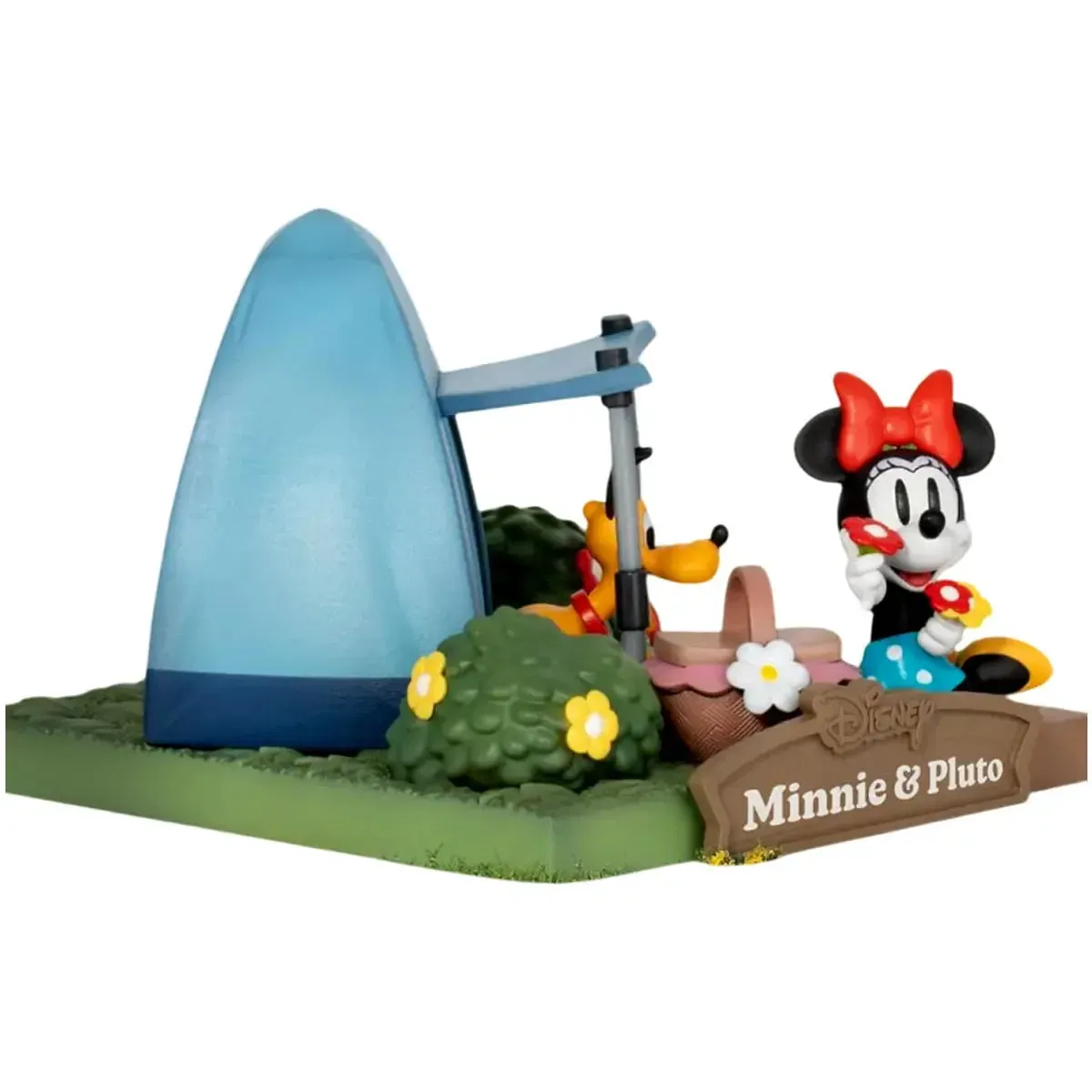 Disney - Minnie & Pluto Camping Diorama Statue Figure (6") - Beast Kingdom - D-Stage Series (DS-146) - Image 3