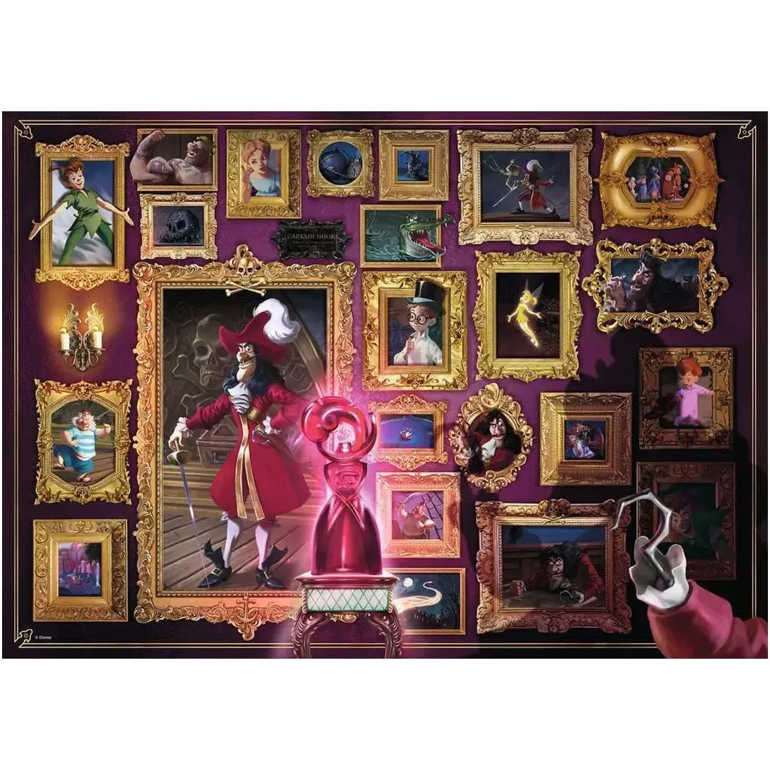 Disney: Villainous [Peter Pan] - Captain Hook Jigsaw Puzzle (1000 Pieces) - Ravensburger - Image 2
