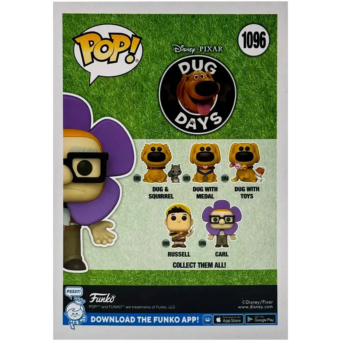 Disney x Pixar [Up: Dug Days] - Flower Costume Carl Fredricksen Figure (3.75") - Funko - Pop! Series (1096) - Image 3