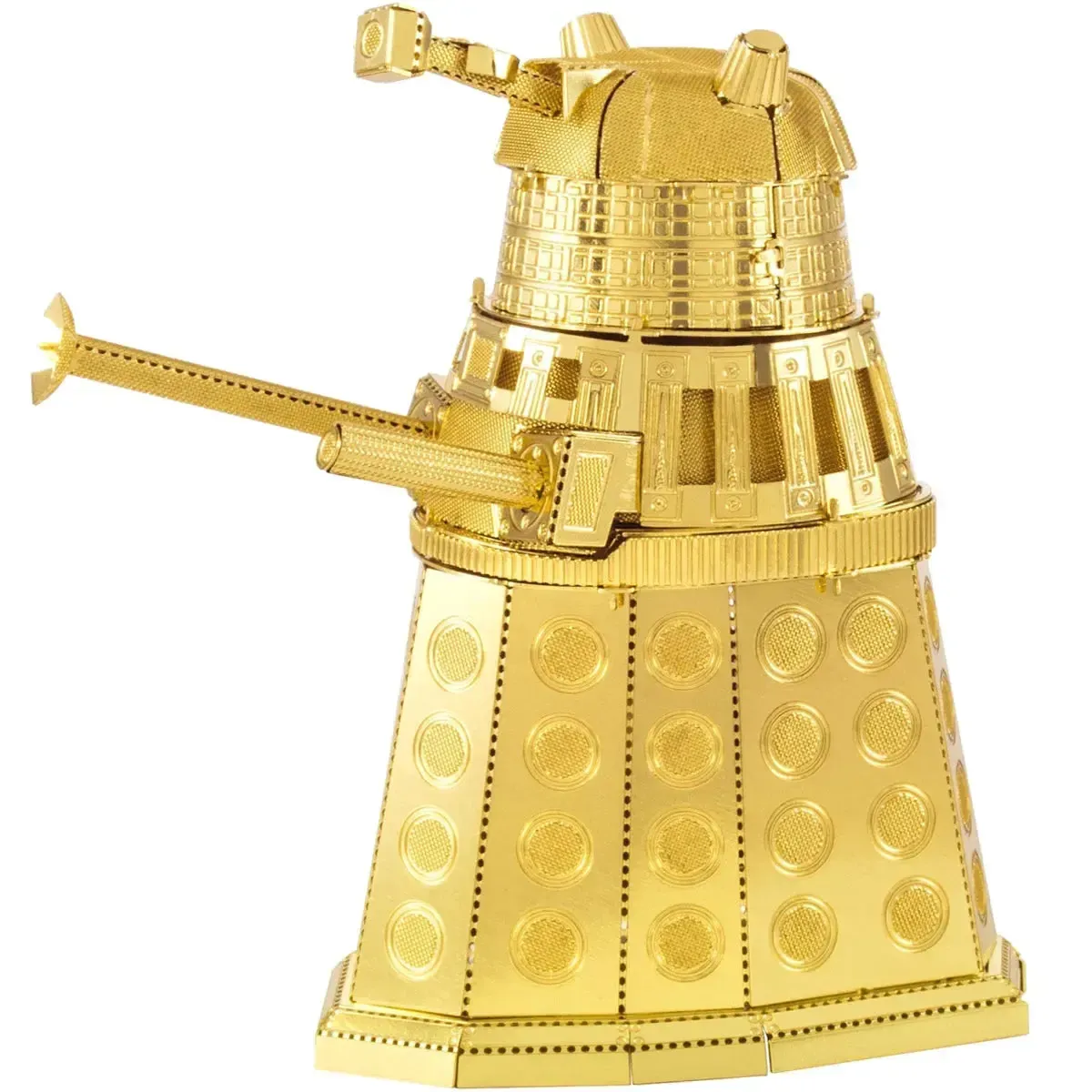Doctor Who - Gold Dalek Figure Model Kit (Steel, Moderate Difficulty) - Fascinations - Metal Earth Series - Image 2