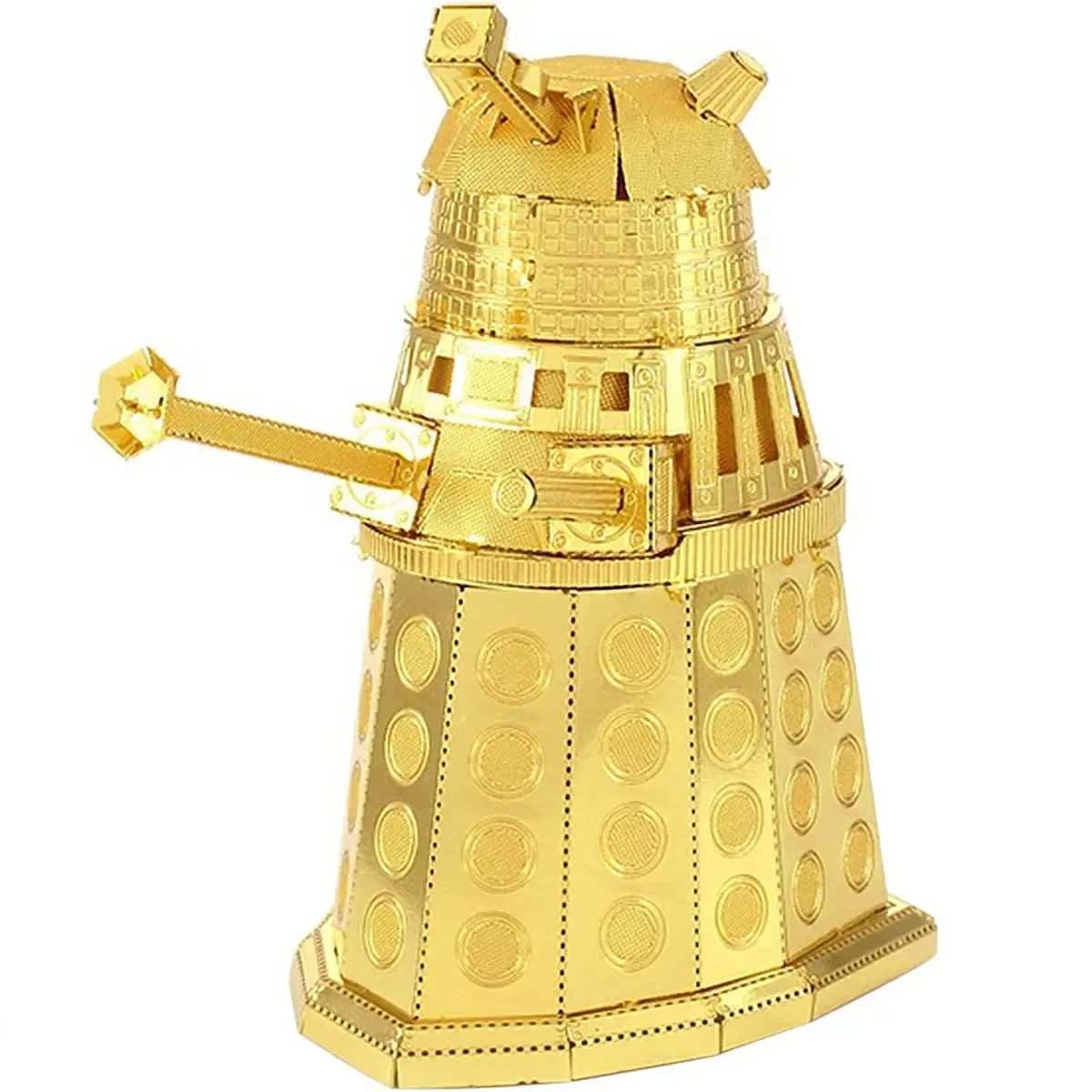 Doctor Who - Gold Dalek Figure Model Kit (Steel, Moderate Difficulty) - Fascinations - Metal Earth Series - Image 4