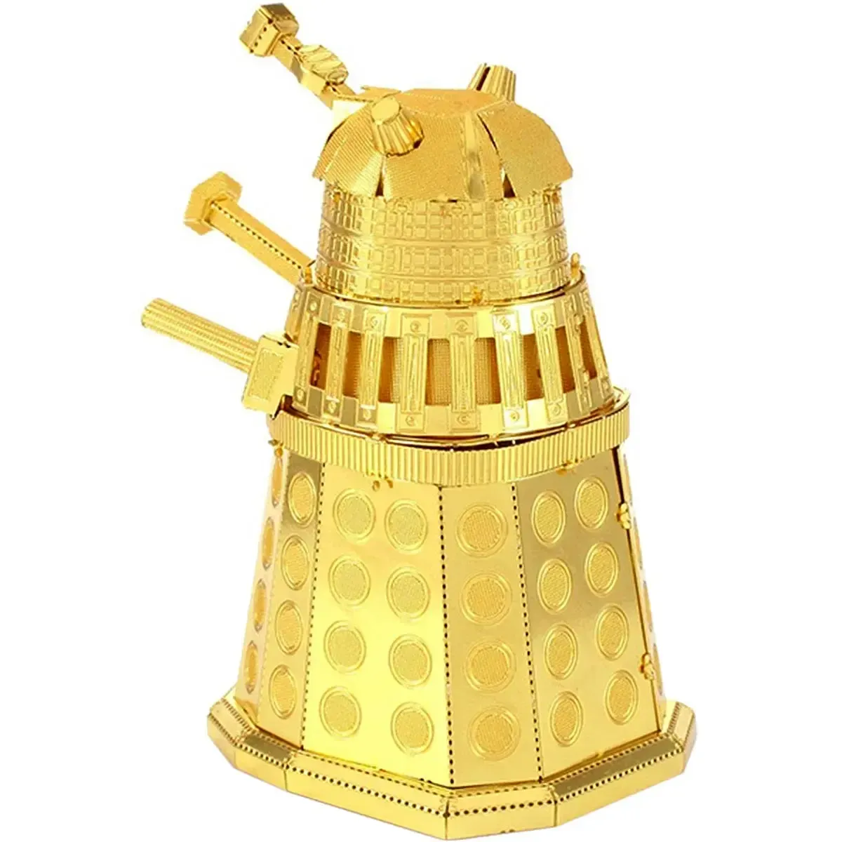 Doctor Who - Gold Dalek Figure Model Kit (Steel, Moderate Difficulty) - Fascinations - Metal Earth Series - Image 5
