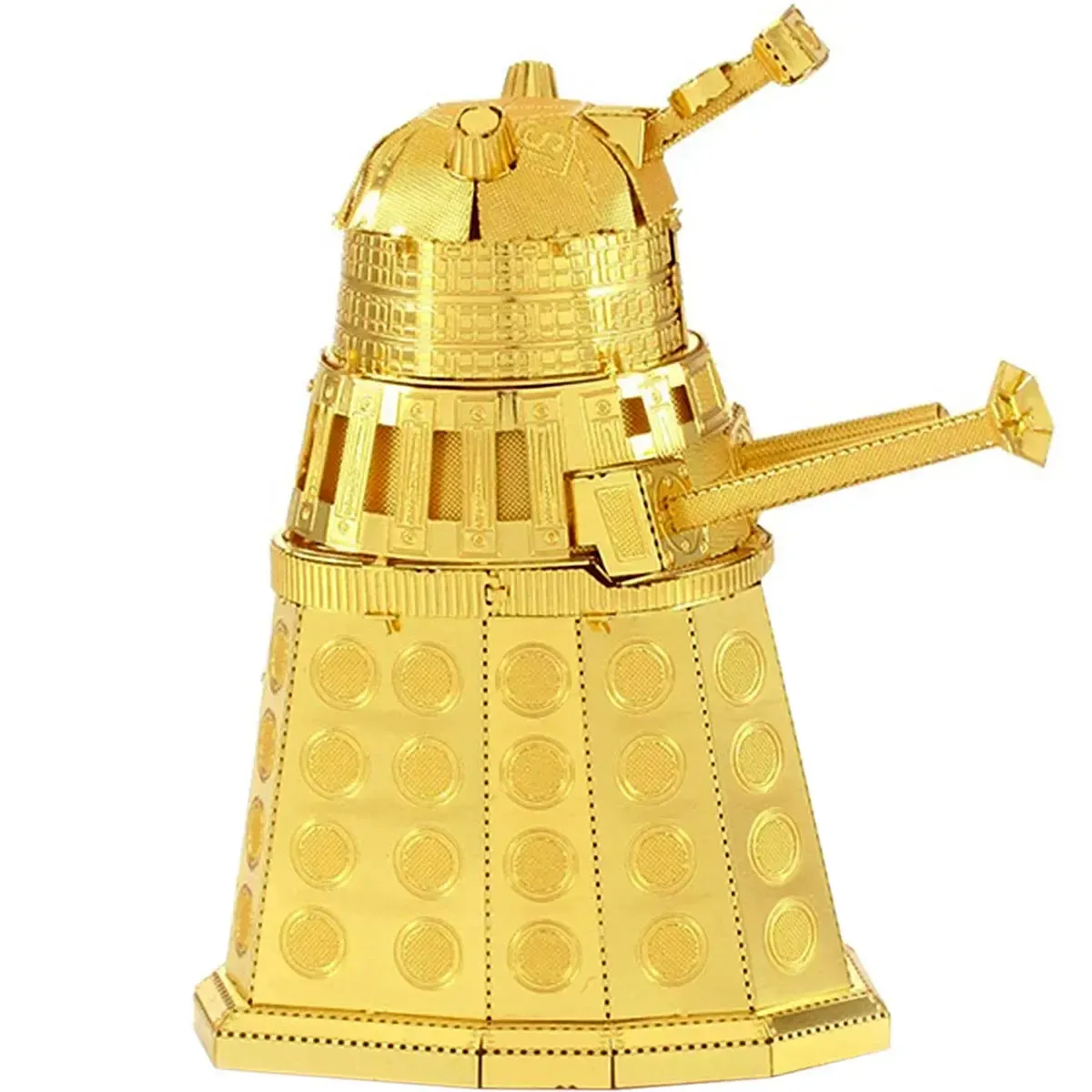 Doctor Who - Gold Dalek Figure Model Kit (Steel, Moderate Difficulty) - Fascinations - Metal Earth Series - Image 7
