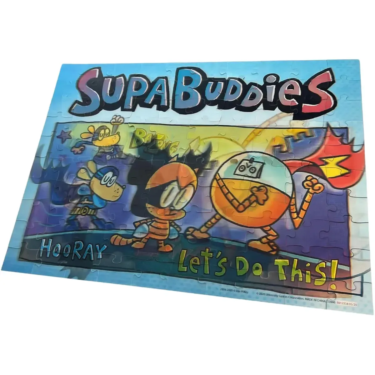 Dog Man - Supa Buddies Lenticular Jigsaw Puzzle (100 Pieces) - University Games - Image 4