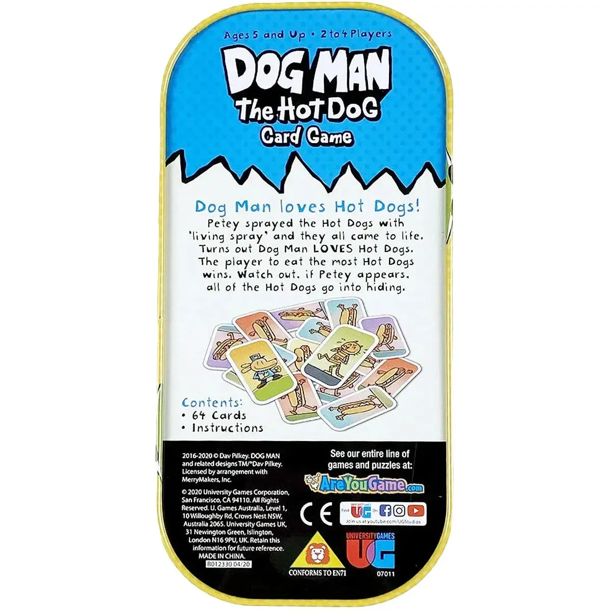 Dog Man: The Hot Dog Card Game - Competitive Cartoon Card Game for Family and Children (2-4 Players, Age 5+) - University Games - Image 3