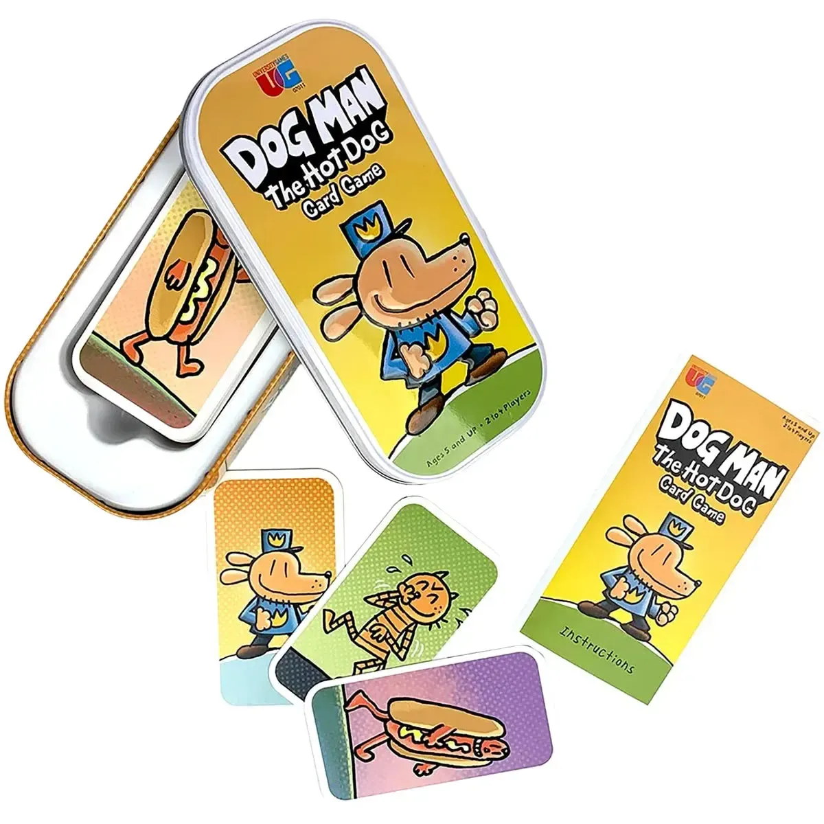 Dog Man: The Hot Dog Card Game - Competitive Cartoon Card Game for Family and Children (2-4 Players, Age 5+) - University Games - Image 4
