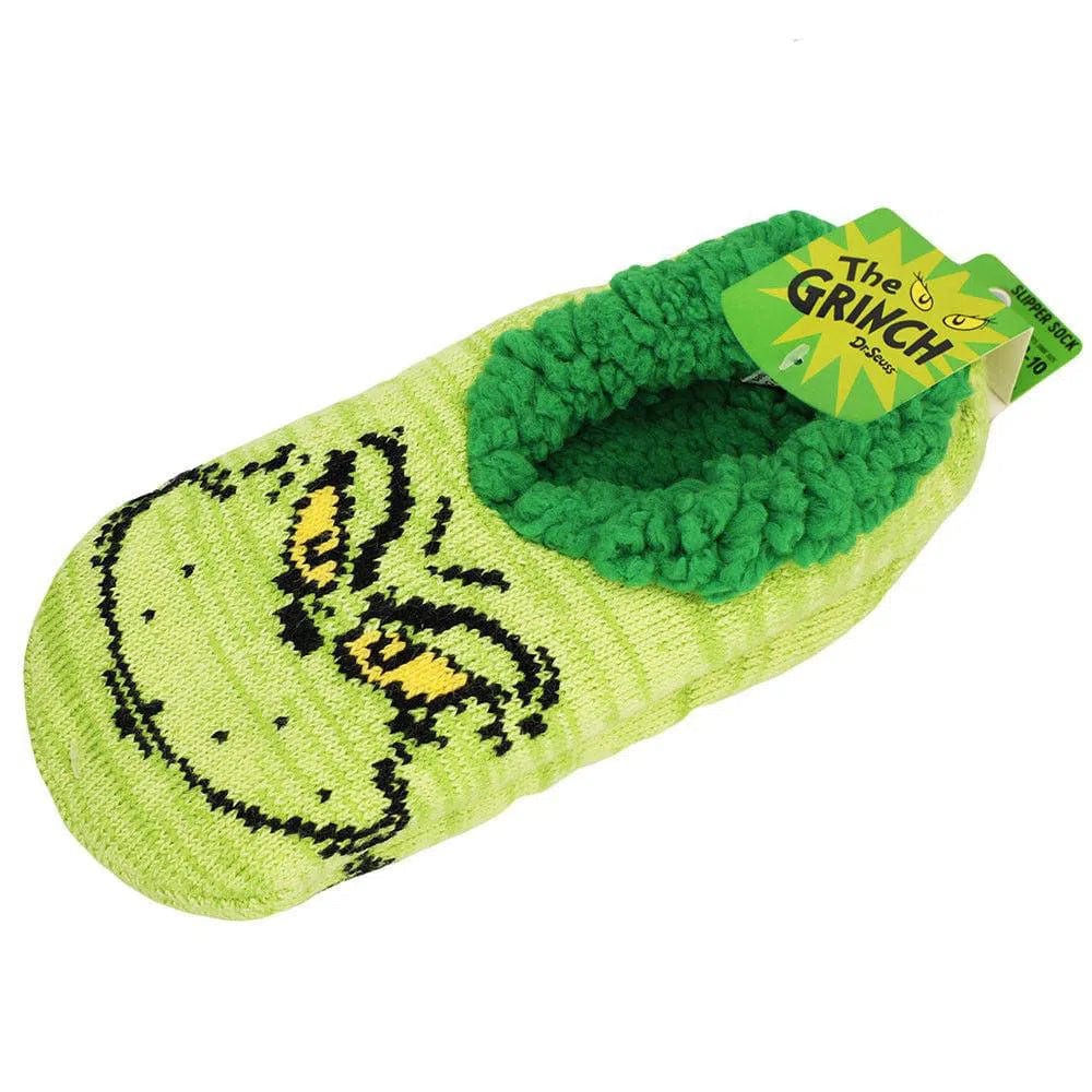 Dr. Seuss: The Grinch - Big Face Knit Slipper Socks - Bioworld - Image 4