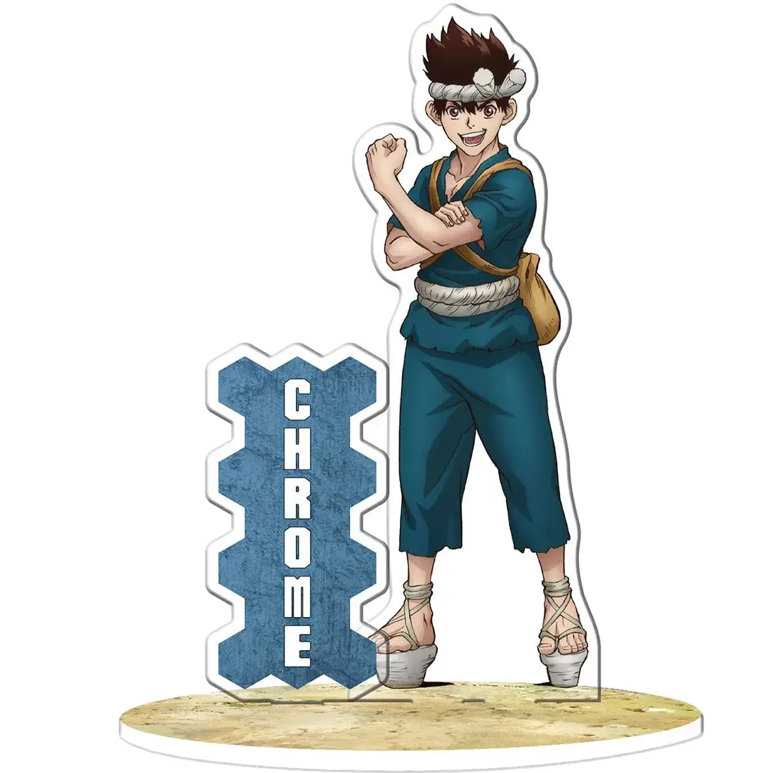 Dr. Stone - Chrome Standee Figure (4.25" Acrylic) - ABYstyle - Acryl Series - Image 2