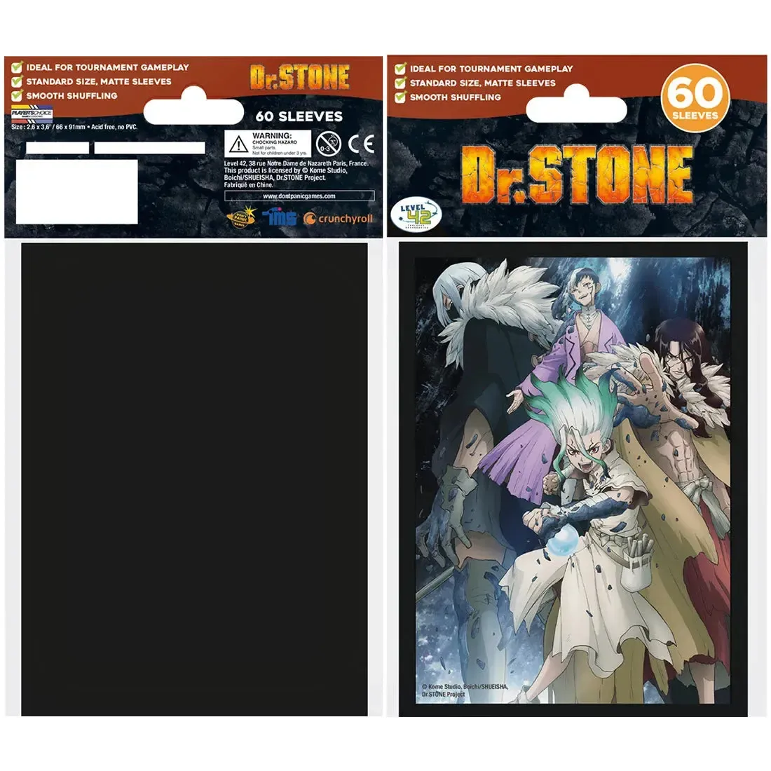 Dr. Stone - Fight Team Art Protective Card Sleeves (60 Count, Standard Size) - Japanime Games - Player's Choice Game Accessories Series - Image 2