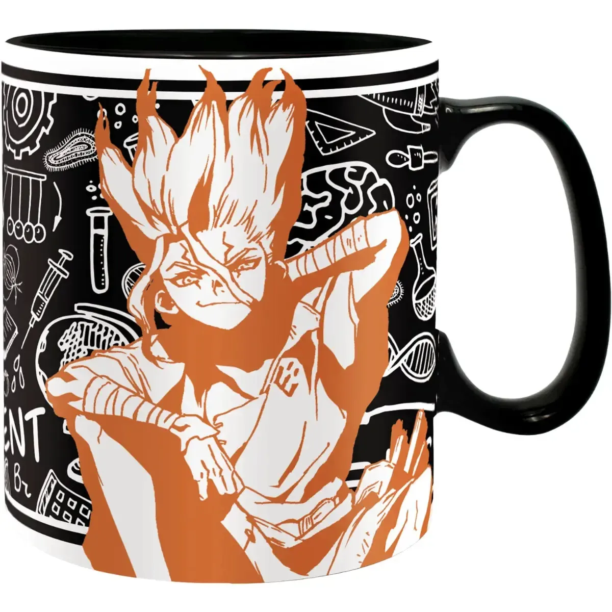 Dr Stone - Senku Ishigami Pattern Mug (Ceramic, 16 oz.) - ABYstyle - Image 2