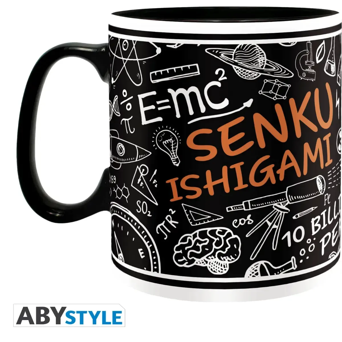 Dr Stone - Senku Ishigami Pattern Mug (Ceramic, 16 oz.) - ABYstyle - Image 3