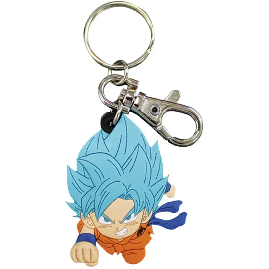 Dragon Ball Super - Chibi Super Saiyan Blue Goku Keychain (2", PVC) - Great Eastern Entertainment