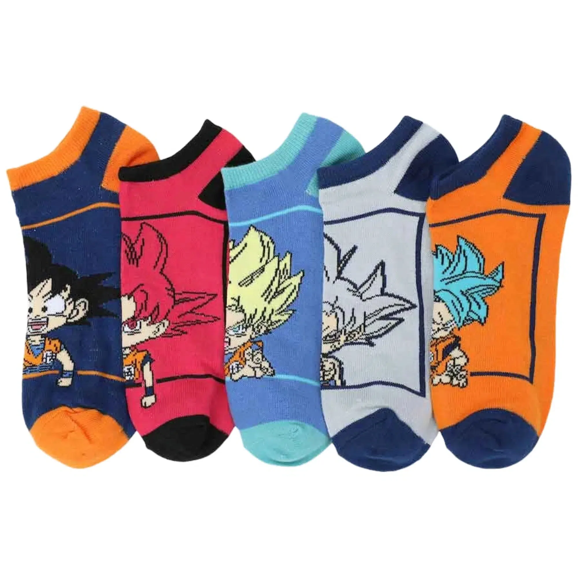 Dragon Ball Z -  Chibi Goku Ankle Socks Set (5 Pack) - Bioworld - Image 2