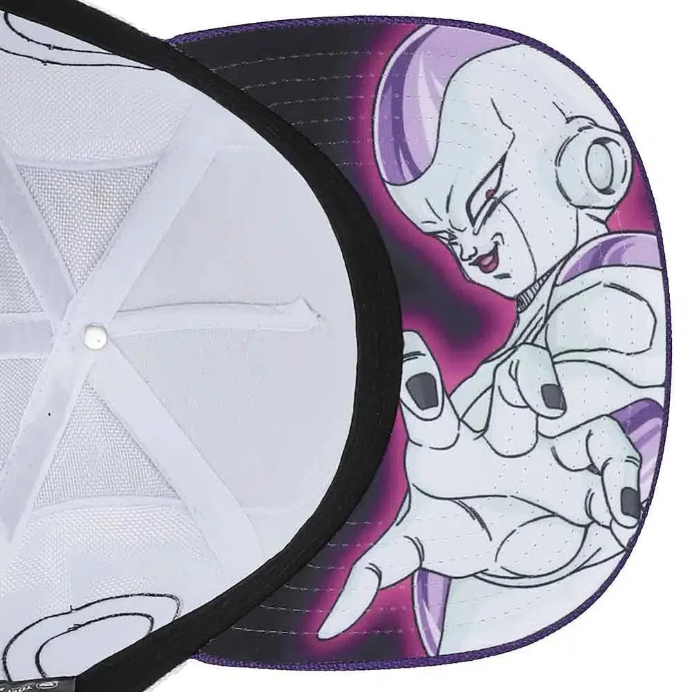 Dragon Ball Z - Frieza Snapback Hat (White / Purple, Ballistic Nylon, Pre-Curved Bill) - Bioworld - Image 5
