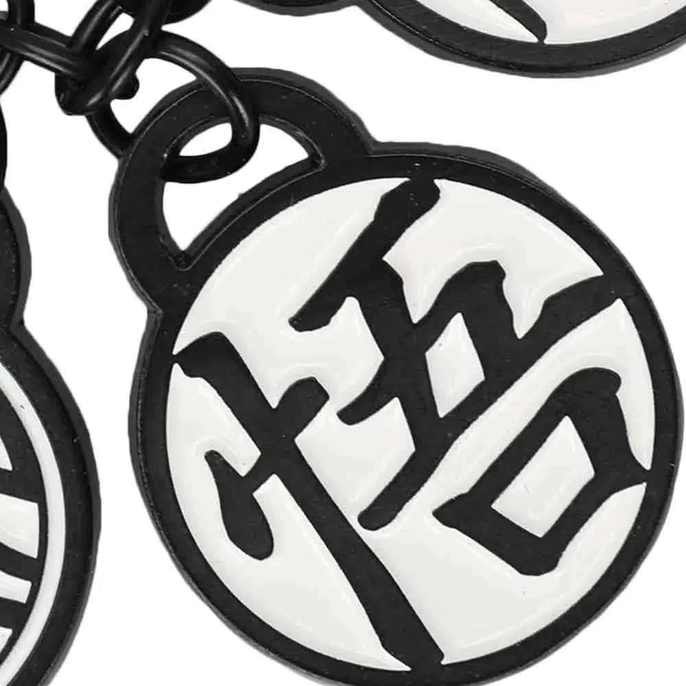 Dragon Ball Z - Goku Gi Kanji Symbols Charm Keychain (Turtle Hermit, King Kai & Son Goku) - Bioworld - Image 4