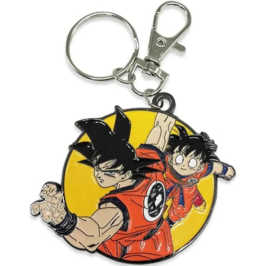 Dragon Ball Z - Goku & Kid Gohan Keychain (2", Metal) - Great Eastern Entertainment