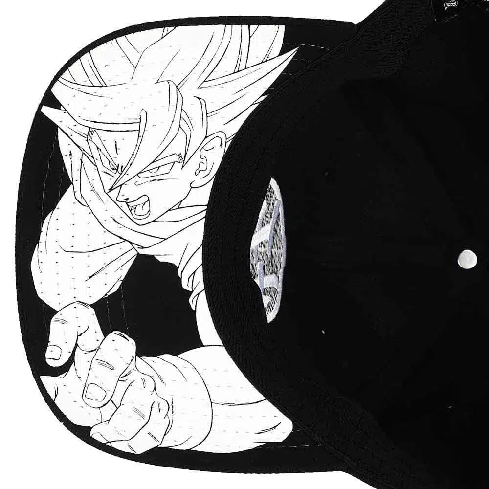 Dragon Ball Z - Goku Snapback Hat (Black, Pre-Curved Bill) - Bioworld - Image 5
