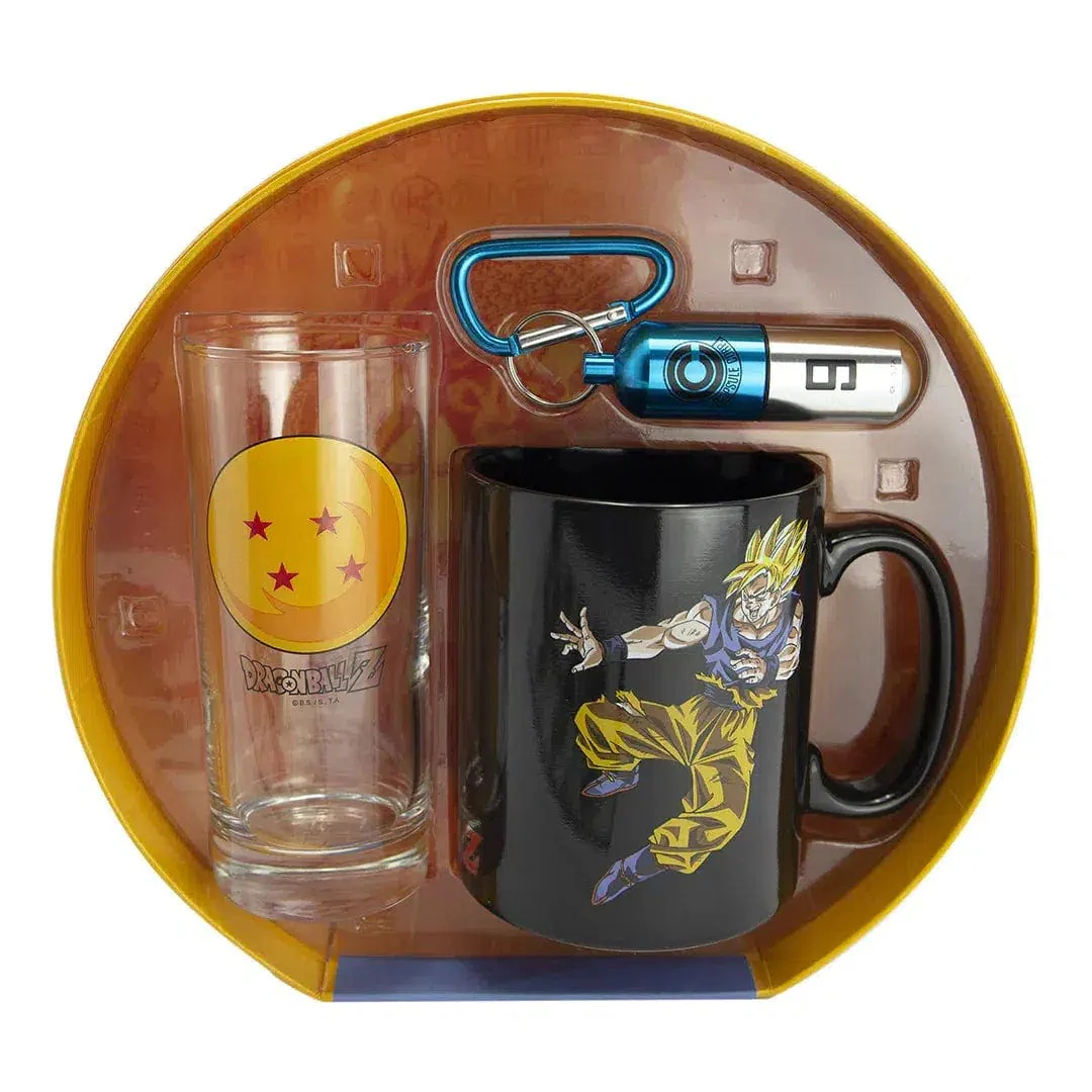 Dragon Ball Z - Premium Gift Set - ABYstyle - 16 oz. Heat-Changing Mug, 10 oz. Drinking Glass, Keychain - Image 2