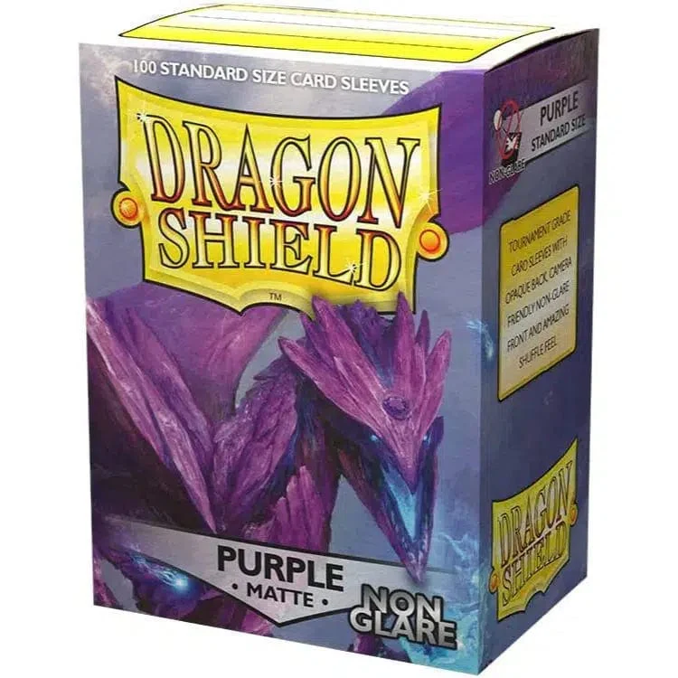 Dragon Shield - Purple Protective Card Sleeves (Matte, Non-Glare, 100 Count, Standard Size) - Image 6