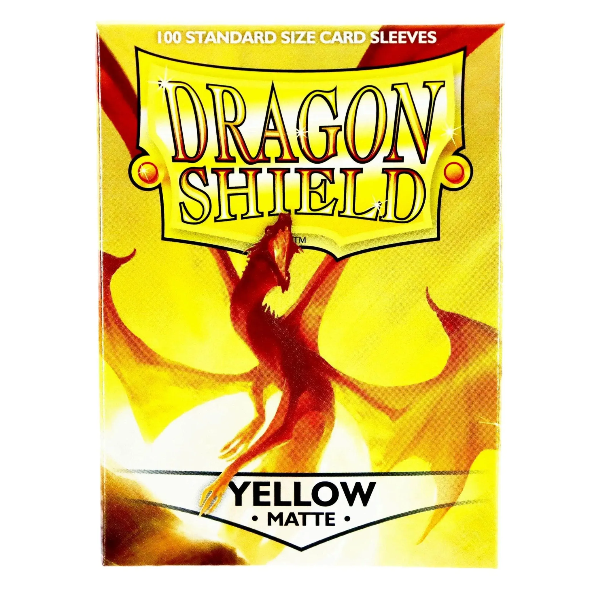 Dragon Shield - Yellow Protective Card Sleeves (Matte, 100 Count, Standard Size) - Image 3