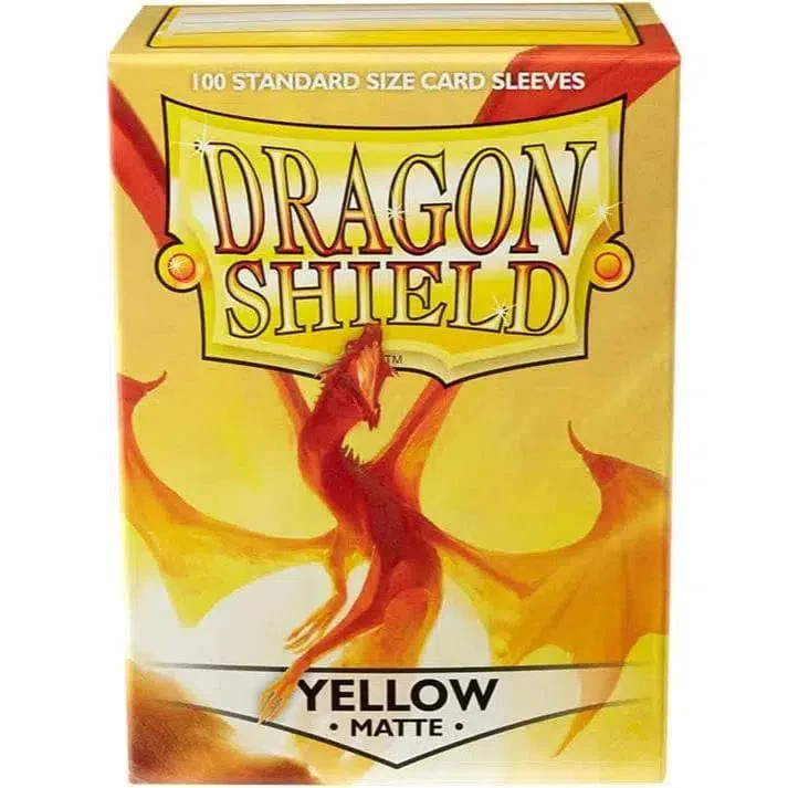 Dragon Shield - Yellow Protective Card Sleeves (Matte, 100 Count, Standard Size) - Image 5