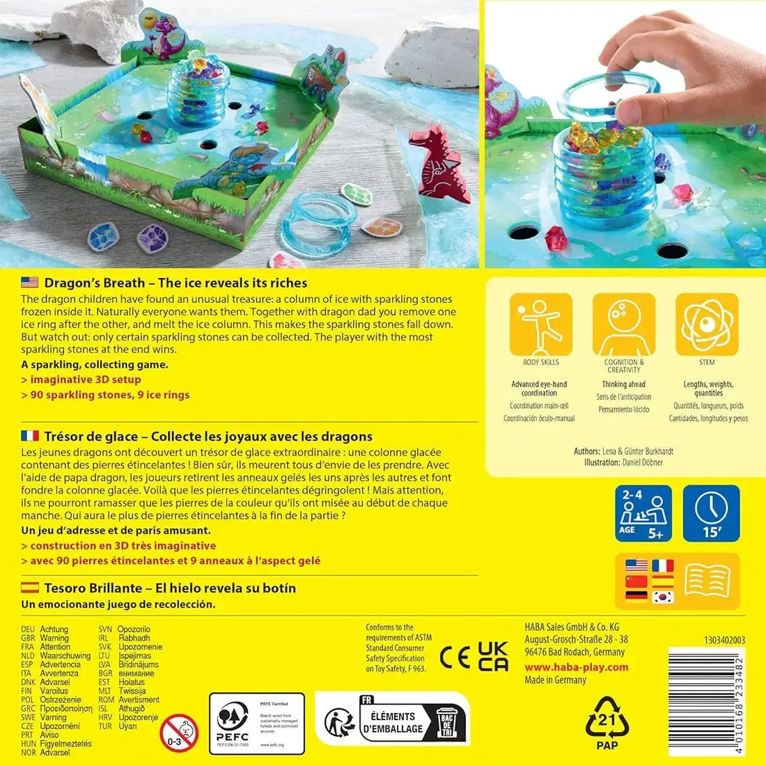 Dragon's Breath - Dexterity Fantasy Board Game for Family, and Children (2-4 Players, Ages 5+) - HABA - Image 3