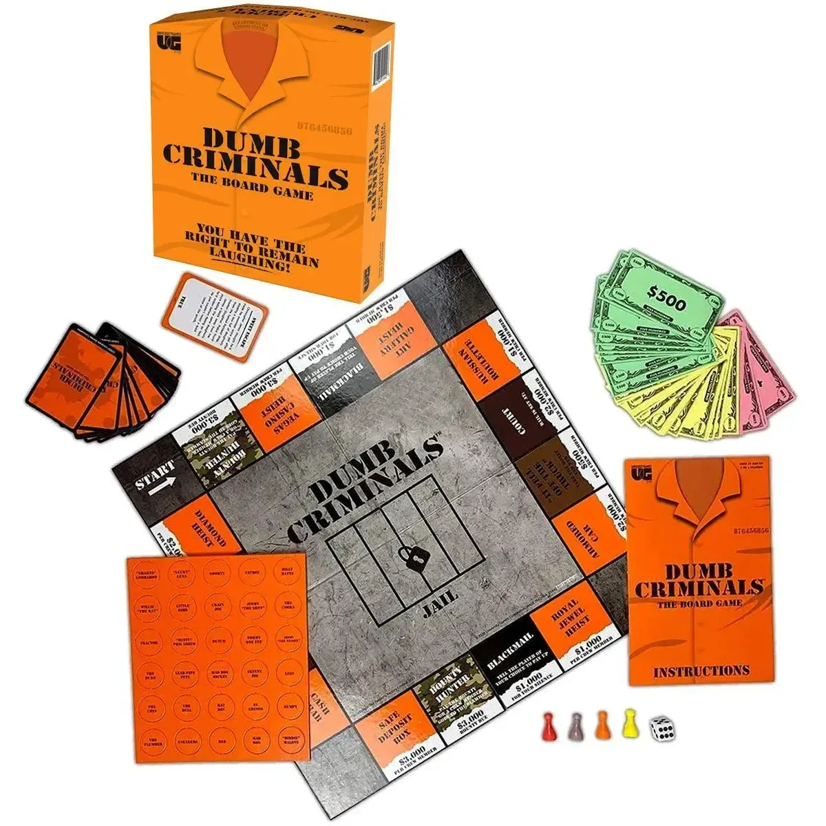 Dumb Criminals - Trivia Crime Board Game for Family, Adults, and Children (2-4 Players, Ages 12+) - University Games - Image 2