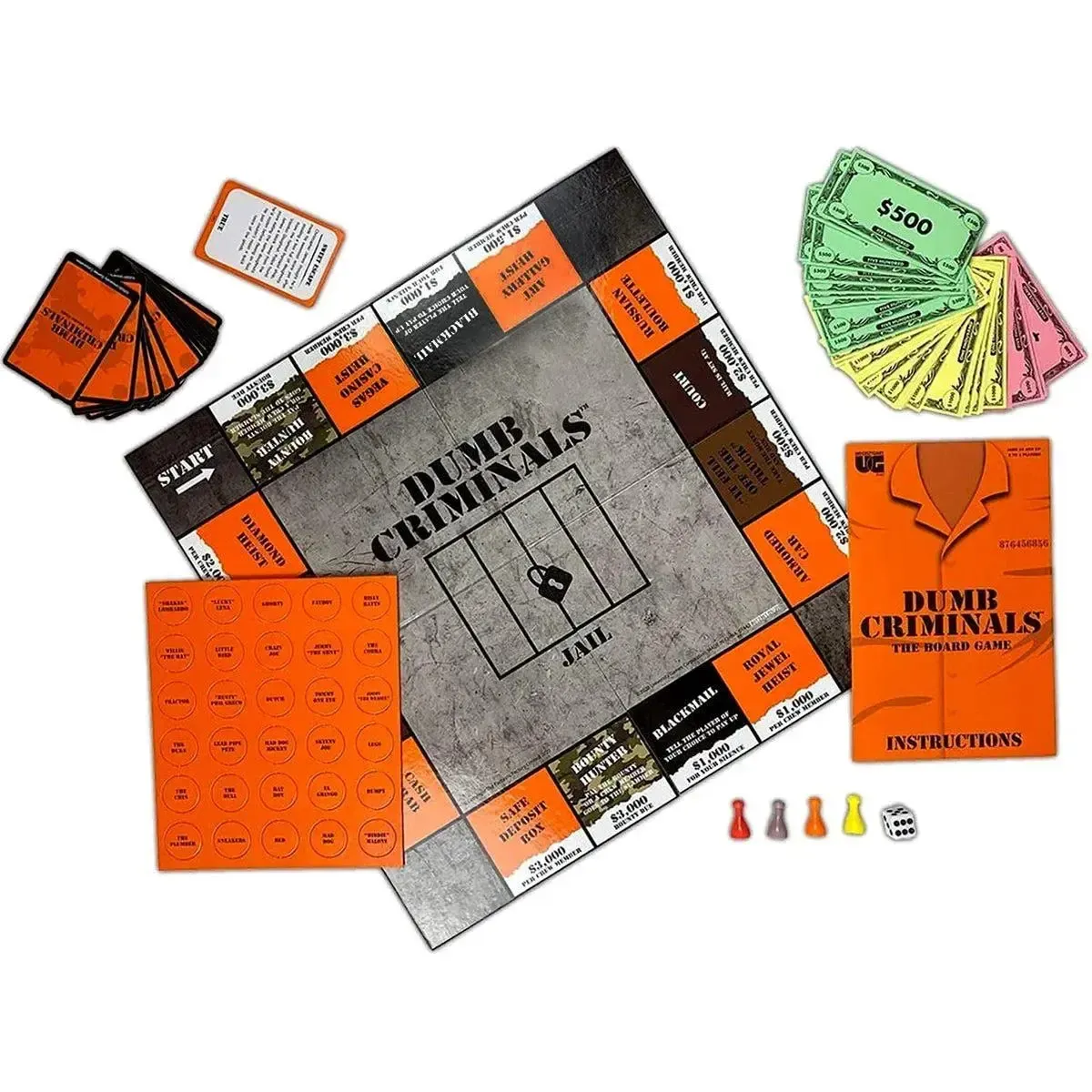 Dumb Criminals - Trivia Crime Board Game for Family, Adults, and Children (2-4 Players, Ages 12+) - University Games - Image 4